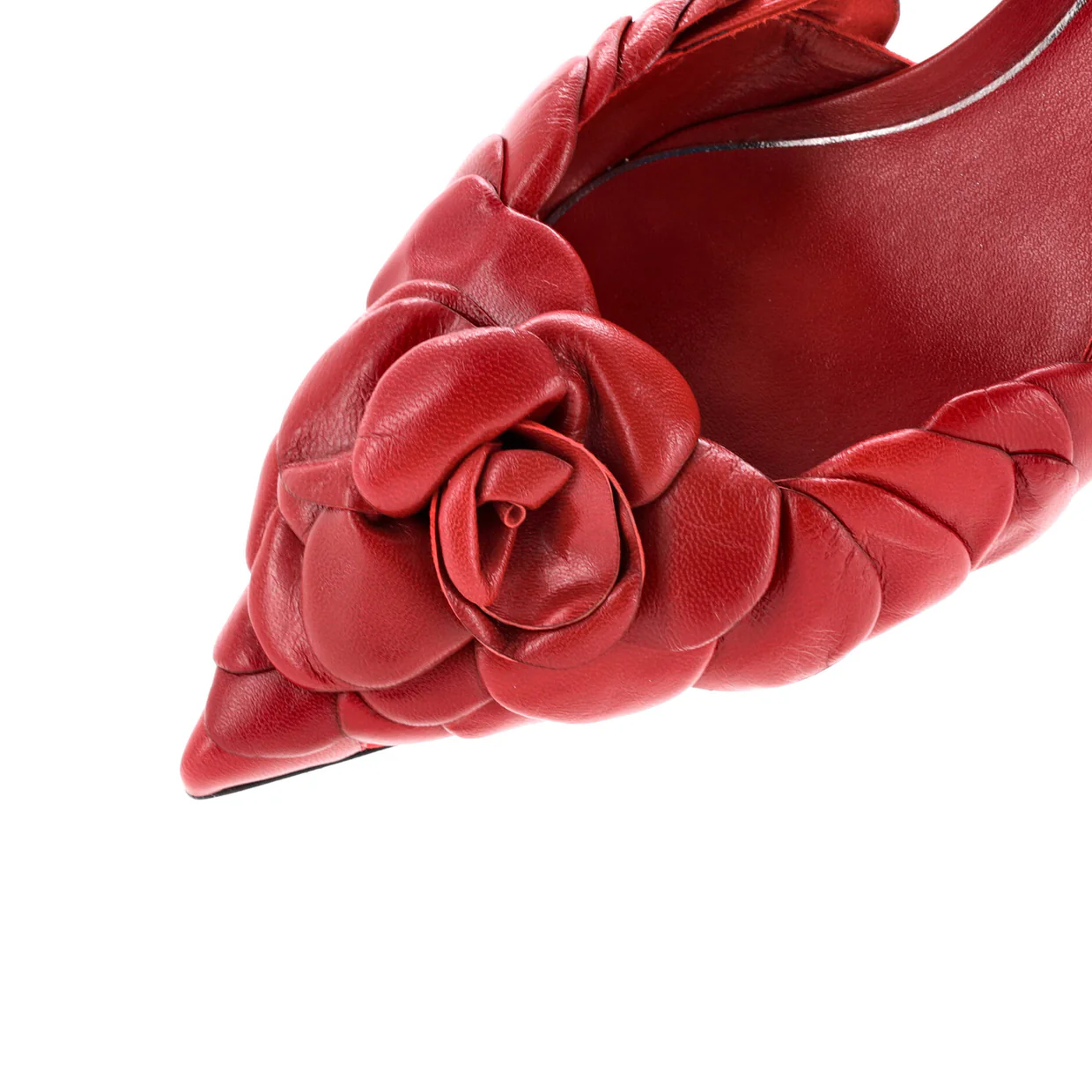 Women's Rose Slingback Pumps Leather - Deep Luxury