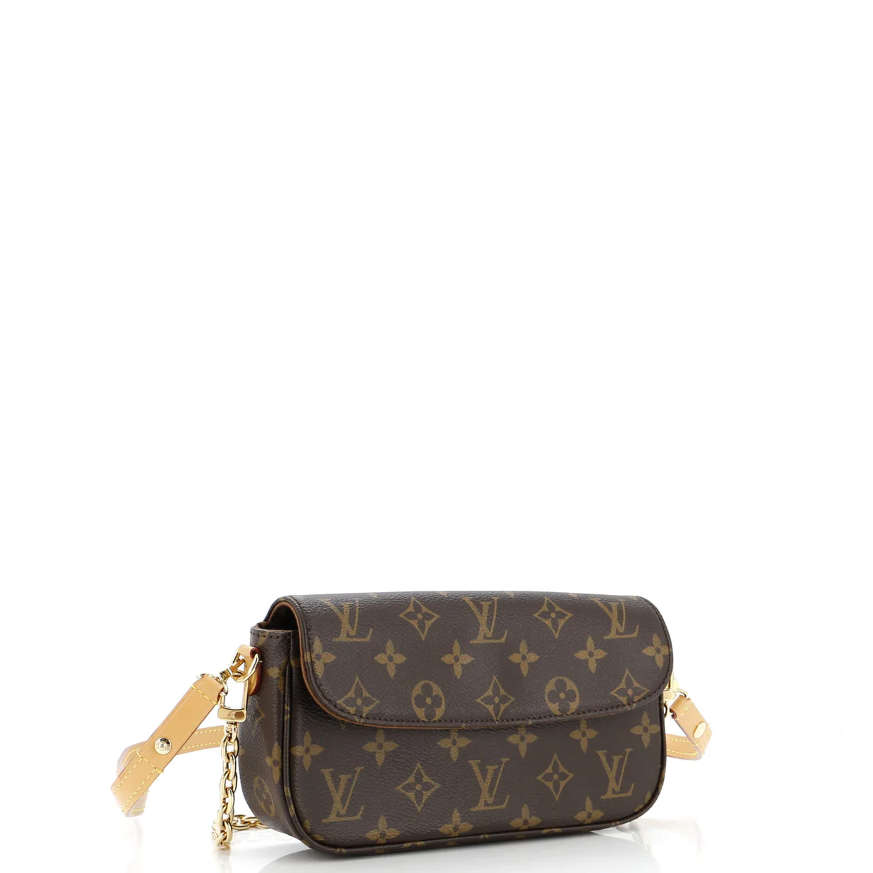 Ivy Wallet on Chain Monogram Canvas - Deep Luxury