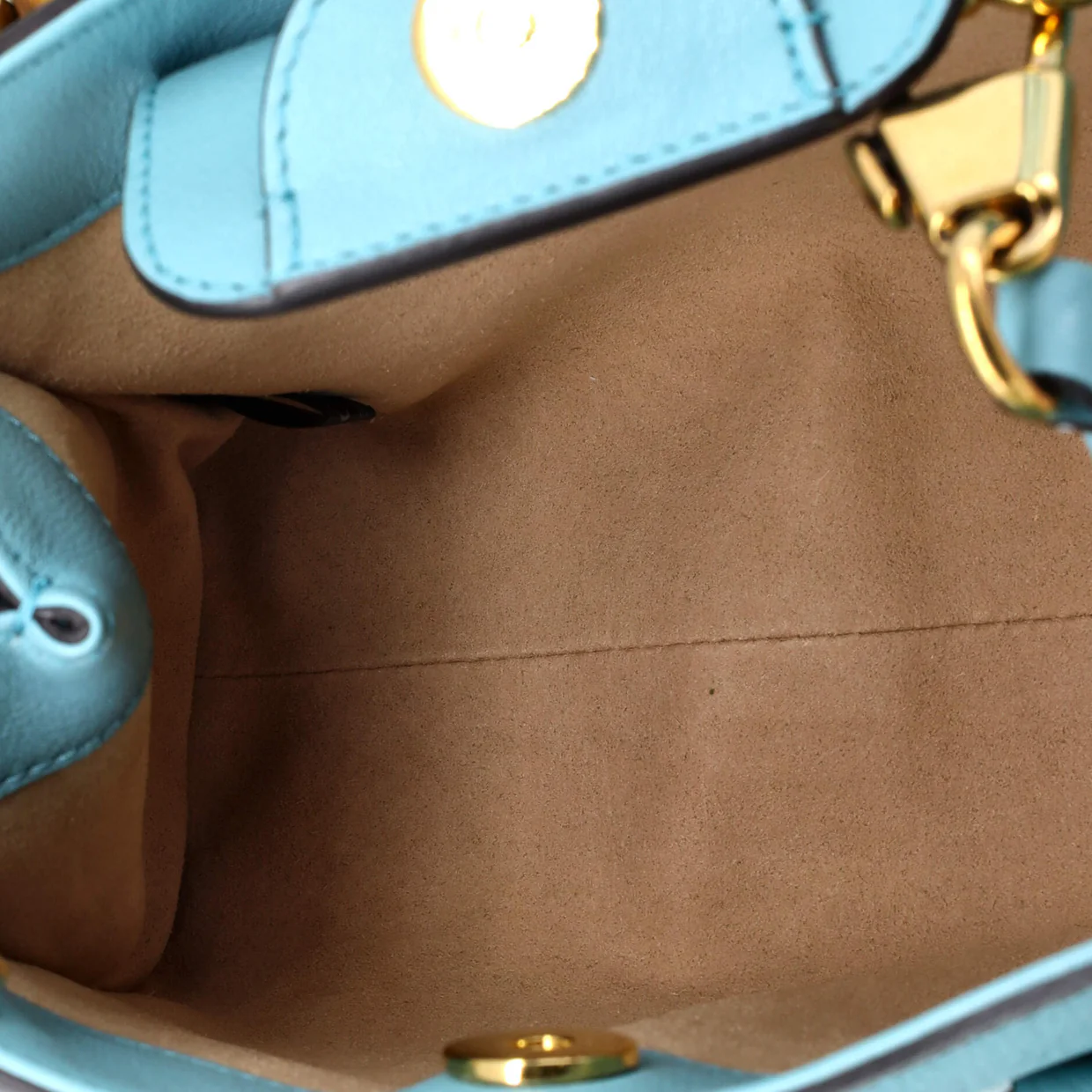 Diana NM Bamboo Handle Tote Leather Mini - Deep Luxury