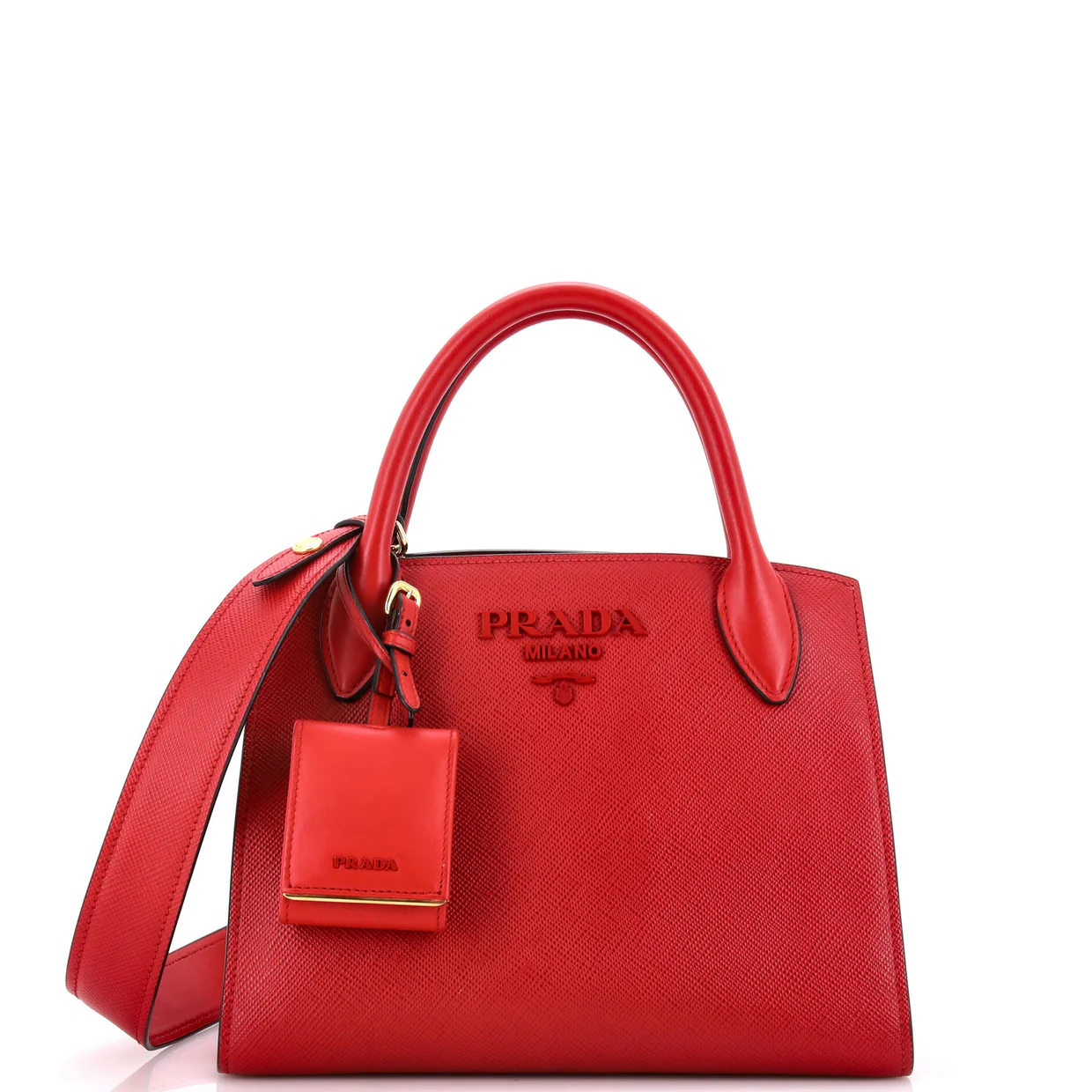 Monochrome Tote Saffiano with City Calf Small - Deep Luxury