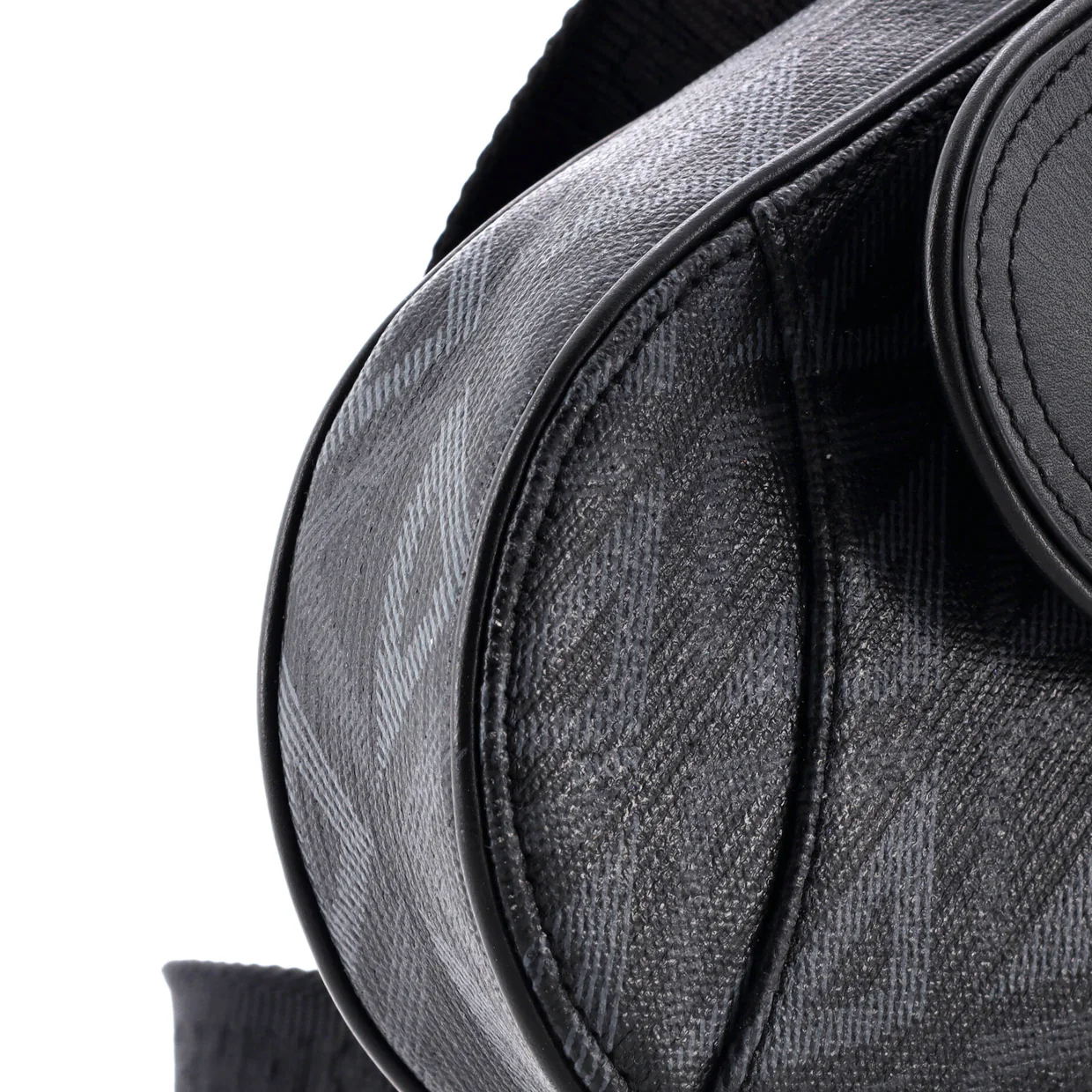 CD Buckle Saddle Belt Bag CD Diamond Coated Canvas and Leather - Deep Luxury