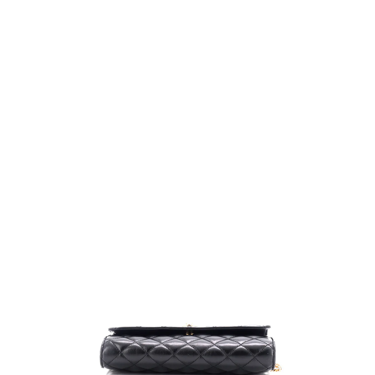 Icon Wallet on Chain Quilted Leather - Deep Luxury