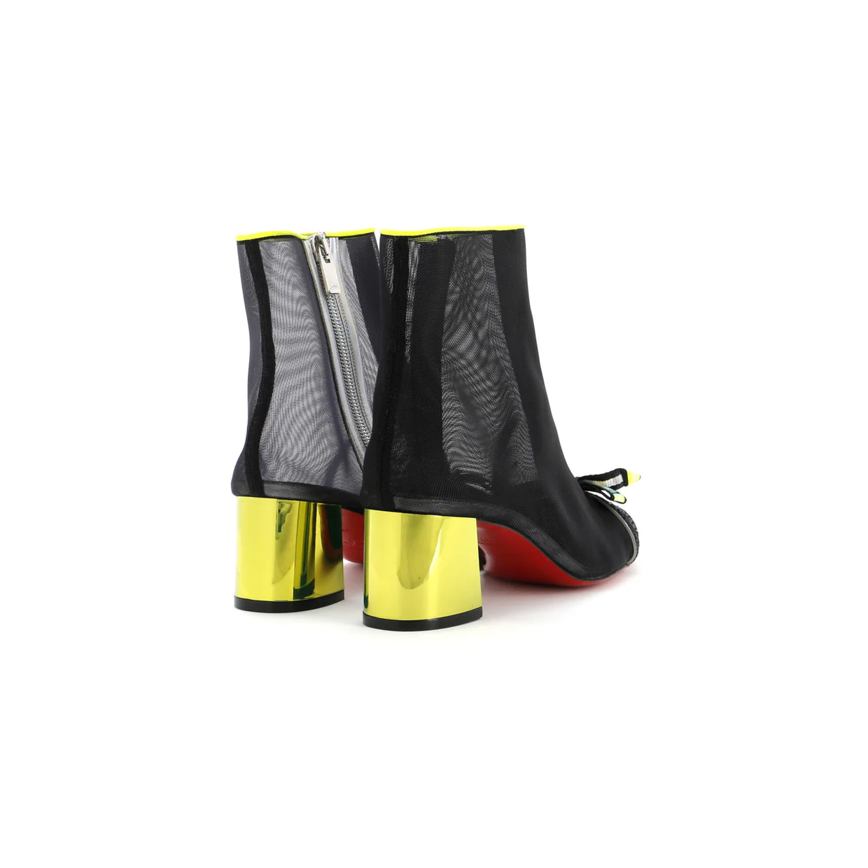 Women's Checkypoint Booties Mesh and Patent 55 - Deep Luxury