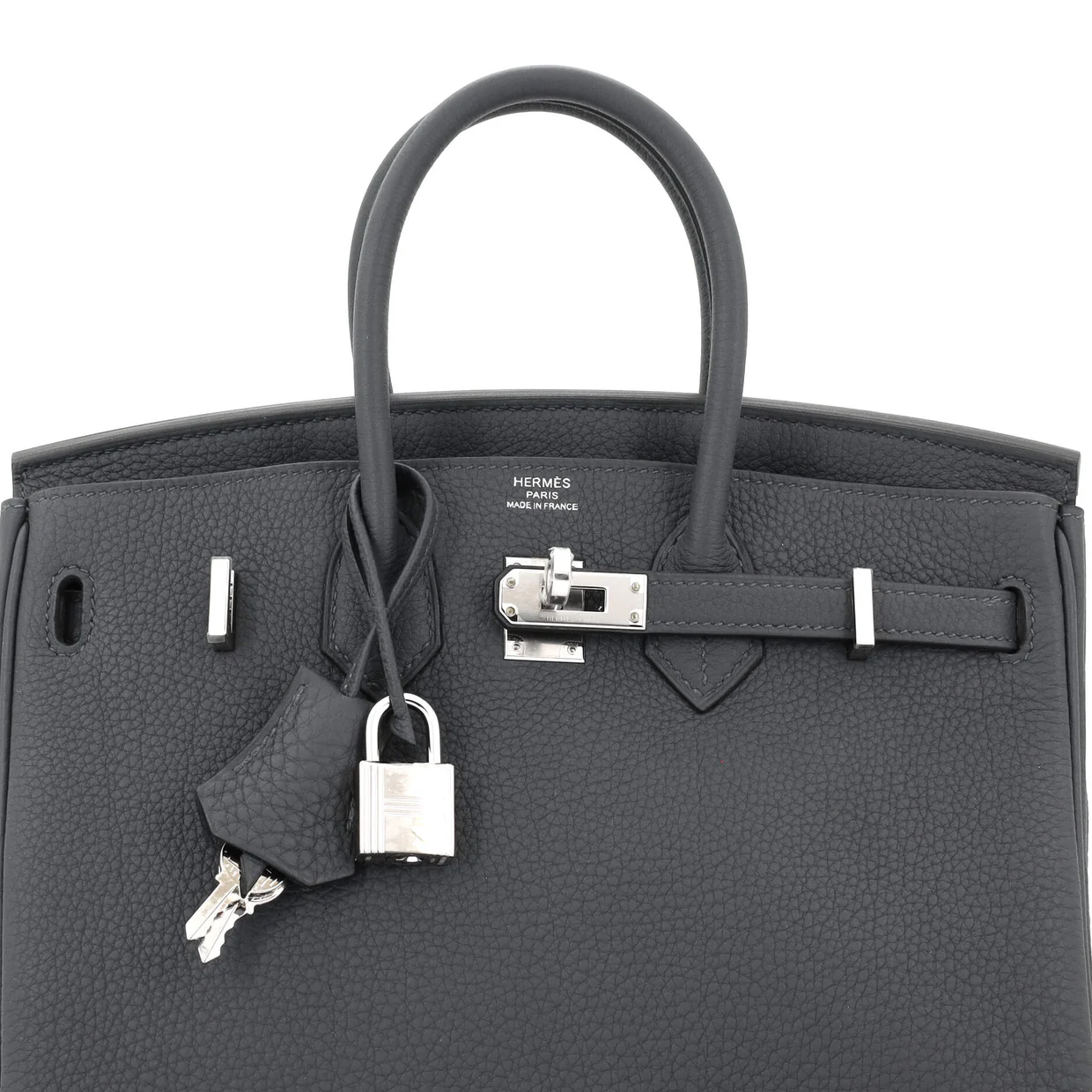 Birkin Handbag Grey Togo with Palladium Hardware 25 - Deep Luxury