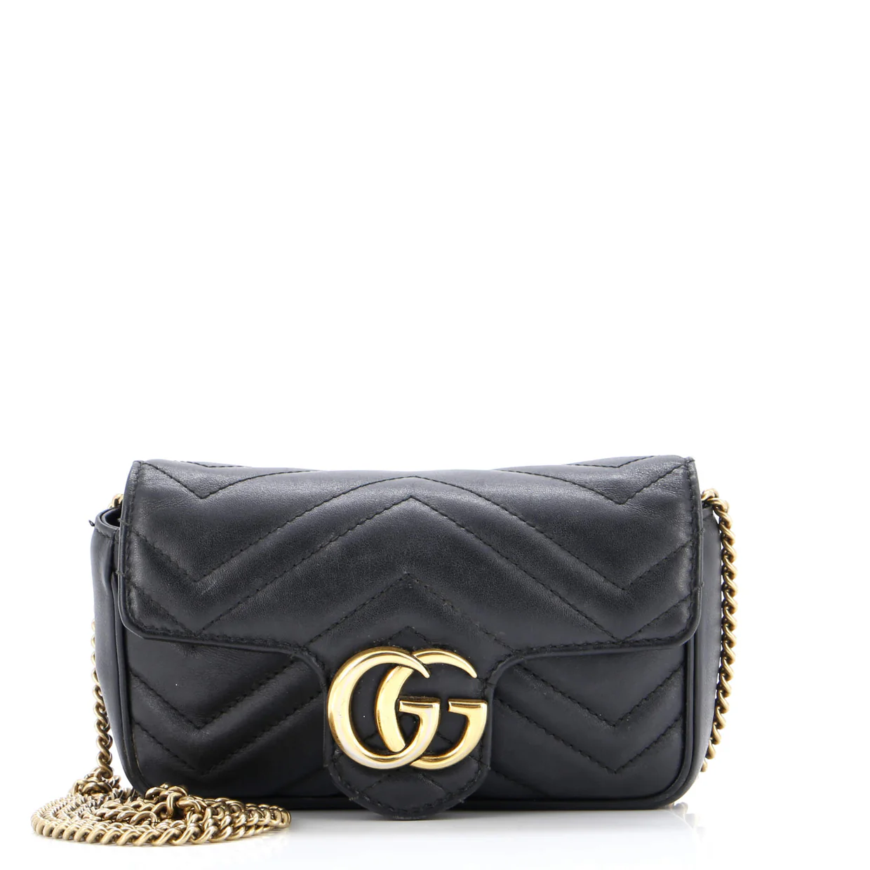 GG Marmont Flap Bag Matelasse Leather Super Mini - Deep Luxury