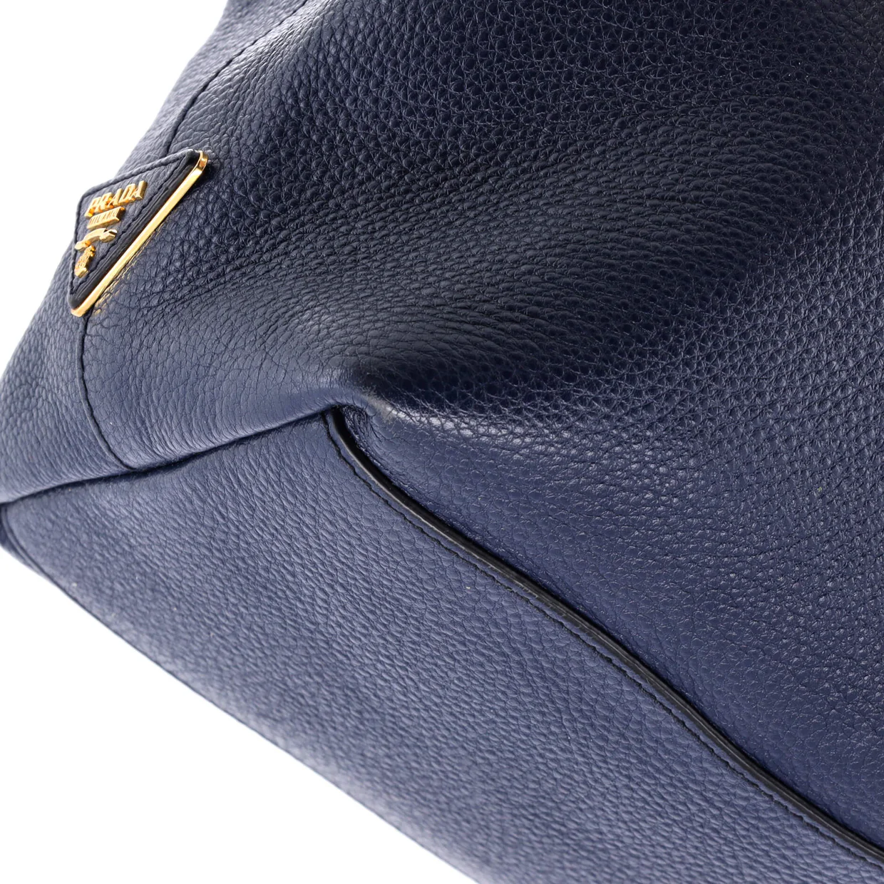 Logo Hobo Embossed Vitello Daino Medium - Deep Luxury