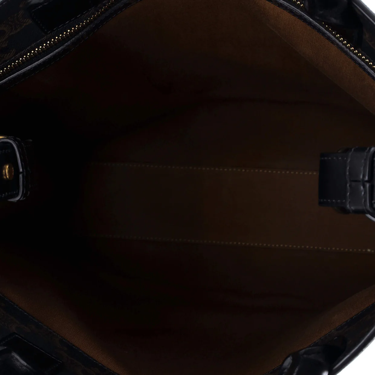 Vertical Cabas Tote Triomphe Coated Canvas Medium - Deep Luxury