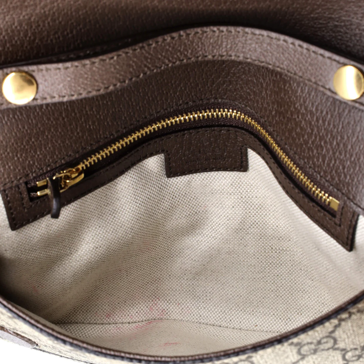 Blondie NM Chain Flap Bag GG Coated Canvas Small - Deep Luxury