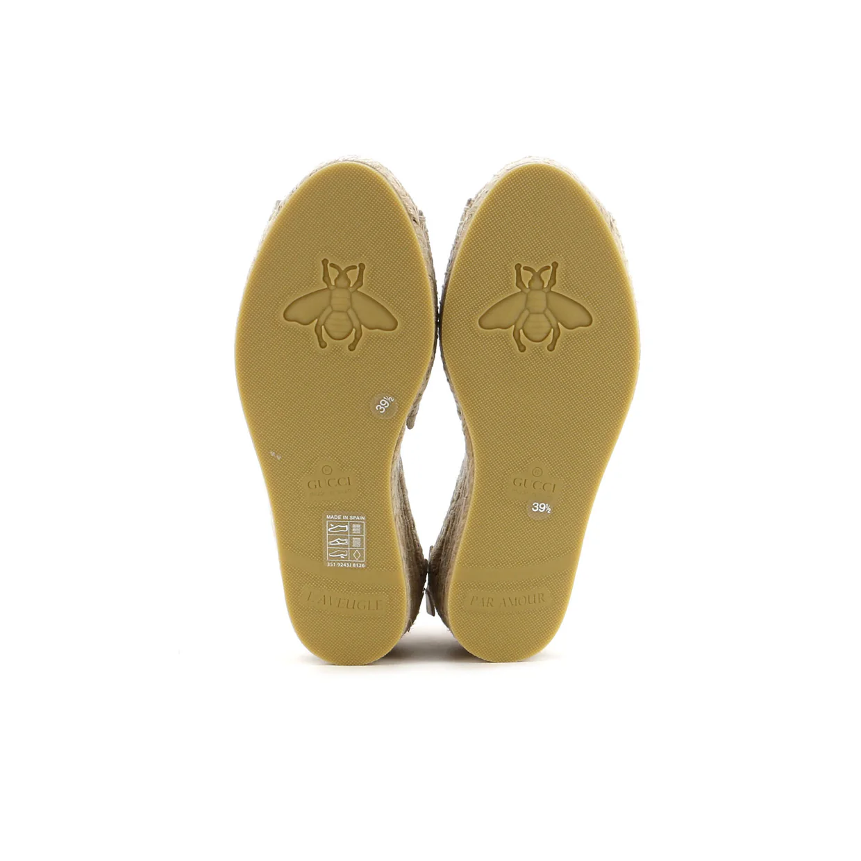 Women's Wedge Espadrilles GG Raffia - Deep Luxury