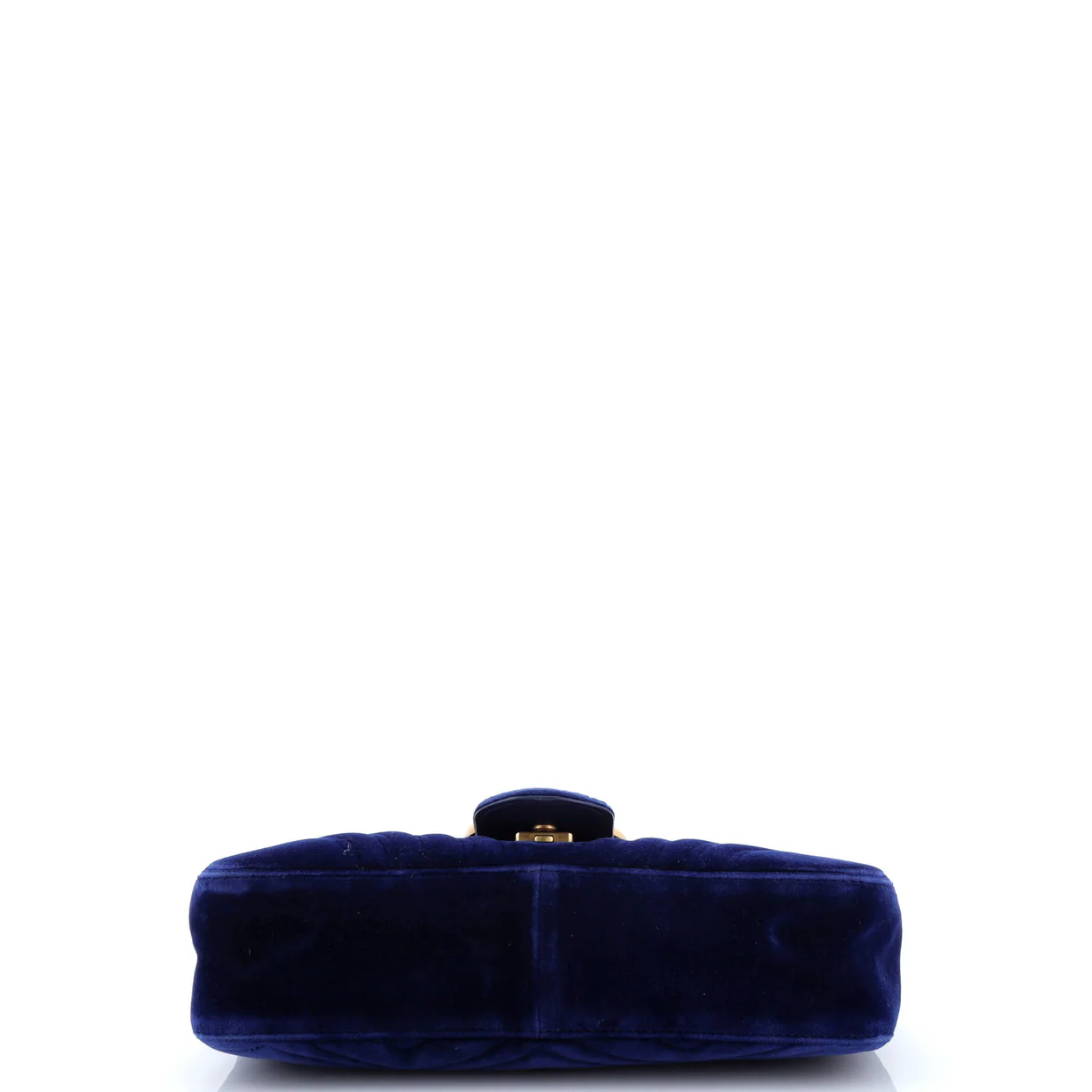 GG Marmont Flap Bag Matelasse Velvet Medium - Deep Luxury