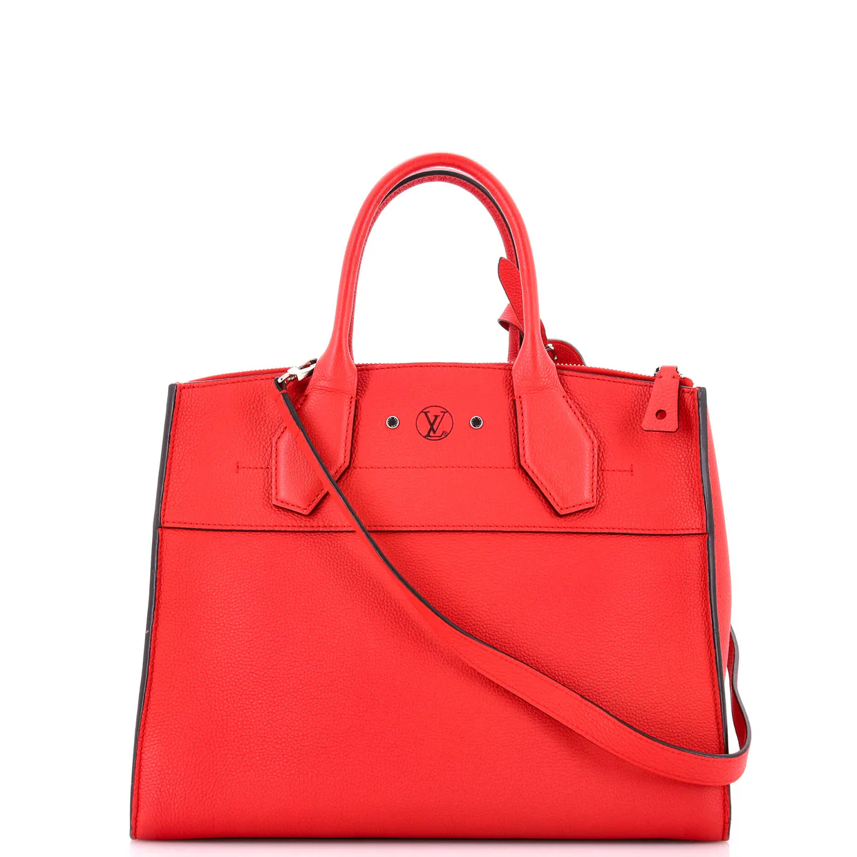 City Steamer Handbag Leather MM - Deep Luxury