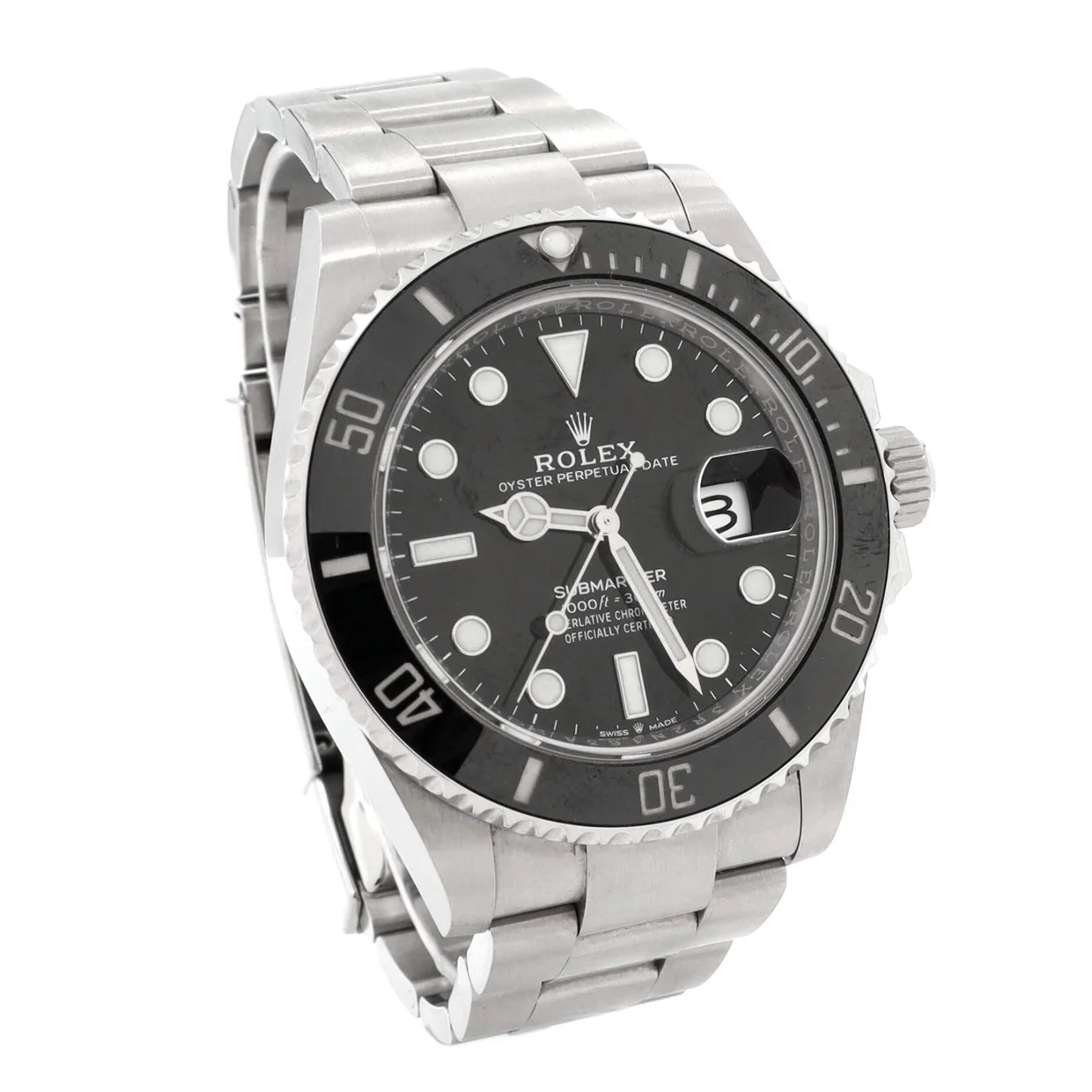 Oyster Perpetual Submariner Date Automatic Watch Stainless Steel and Cerachrom 41 - Deep Luxury