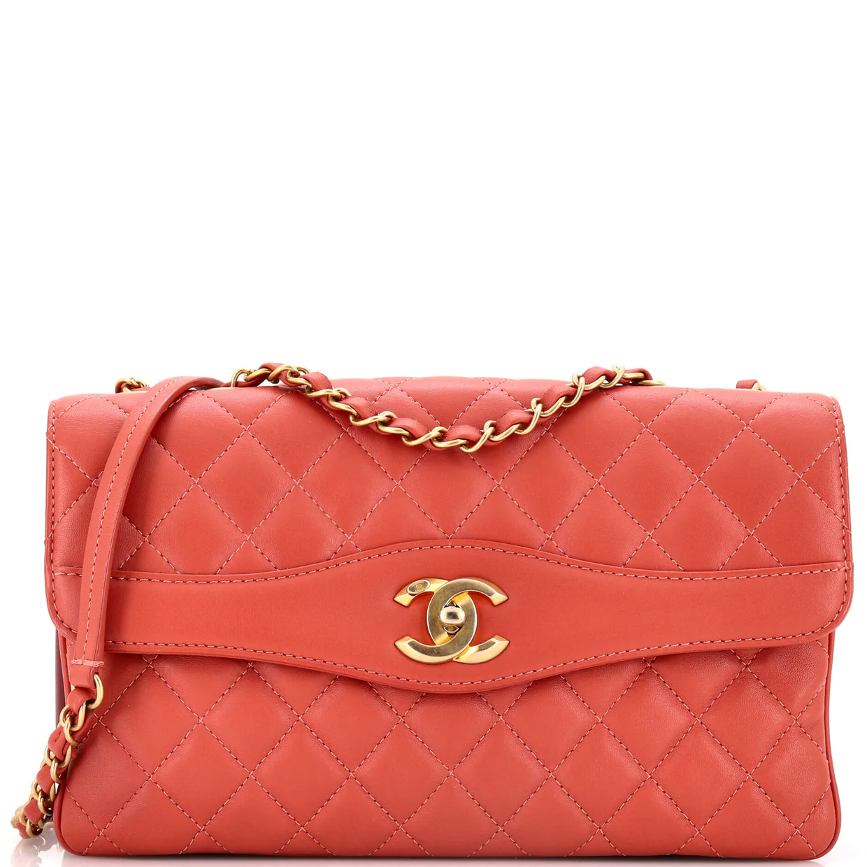 Daily Companion Coco Vintage Flap Bag Quilted Lambskin Large - Deep Luxury