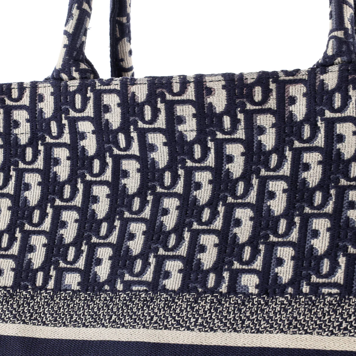 Book Tote Oblique Canvas Large - Deep Luxury