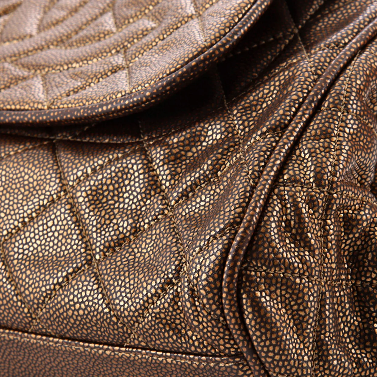 Timeless Accordion Flap Bag Quilted Caviar - Deep Luxury