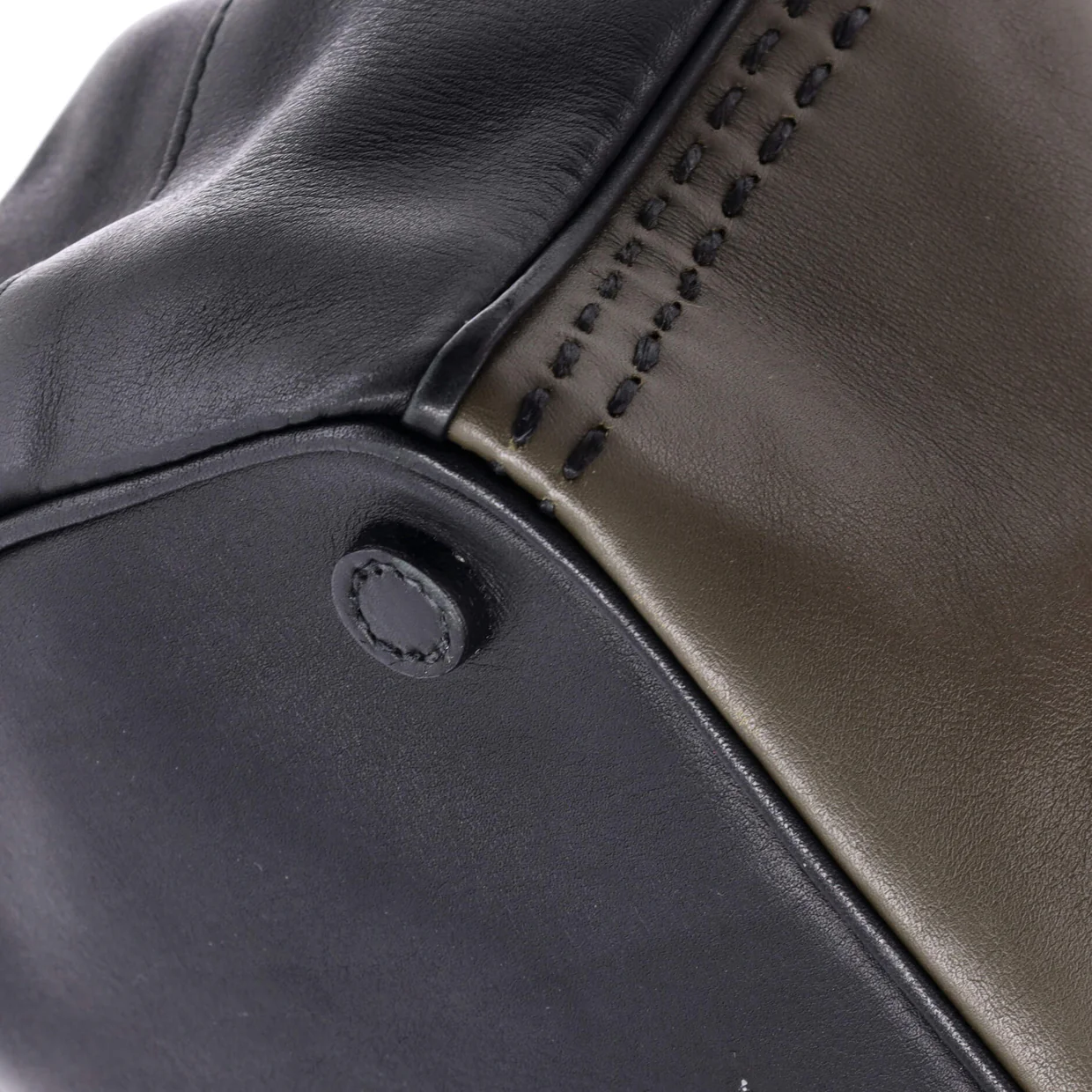 Galleria Double Zip Tote Stitched City Calf Medium - Deep Luxury