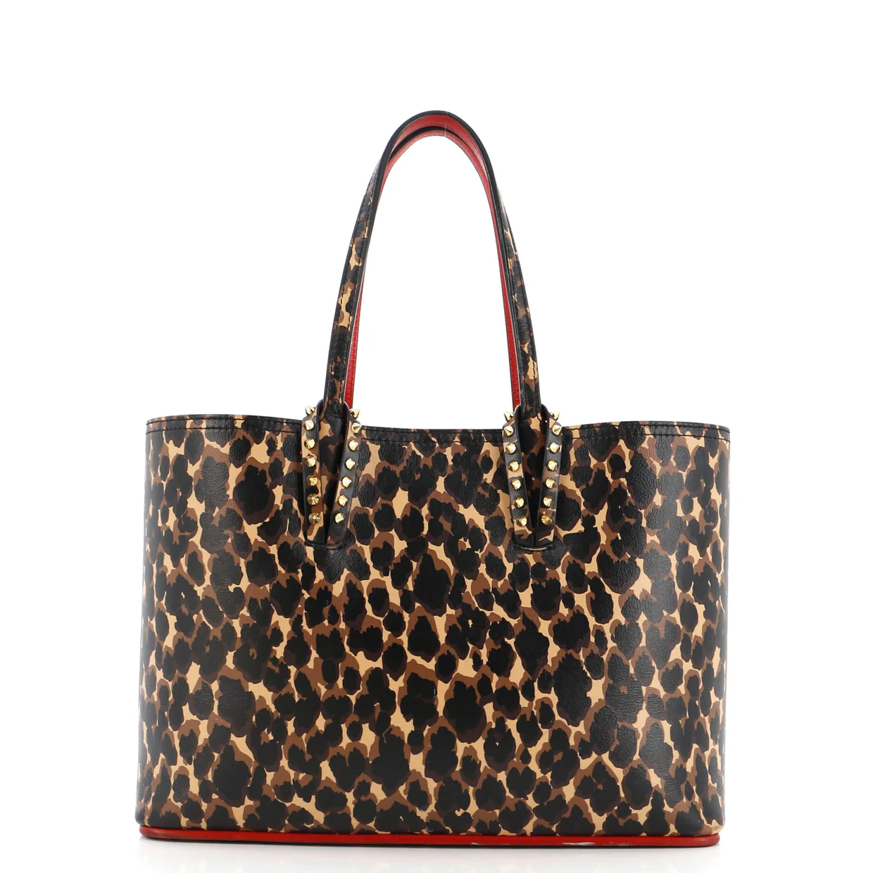 Cabata East West Tote Printed Leather Small - Deep Luxury