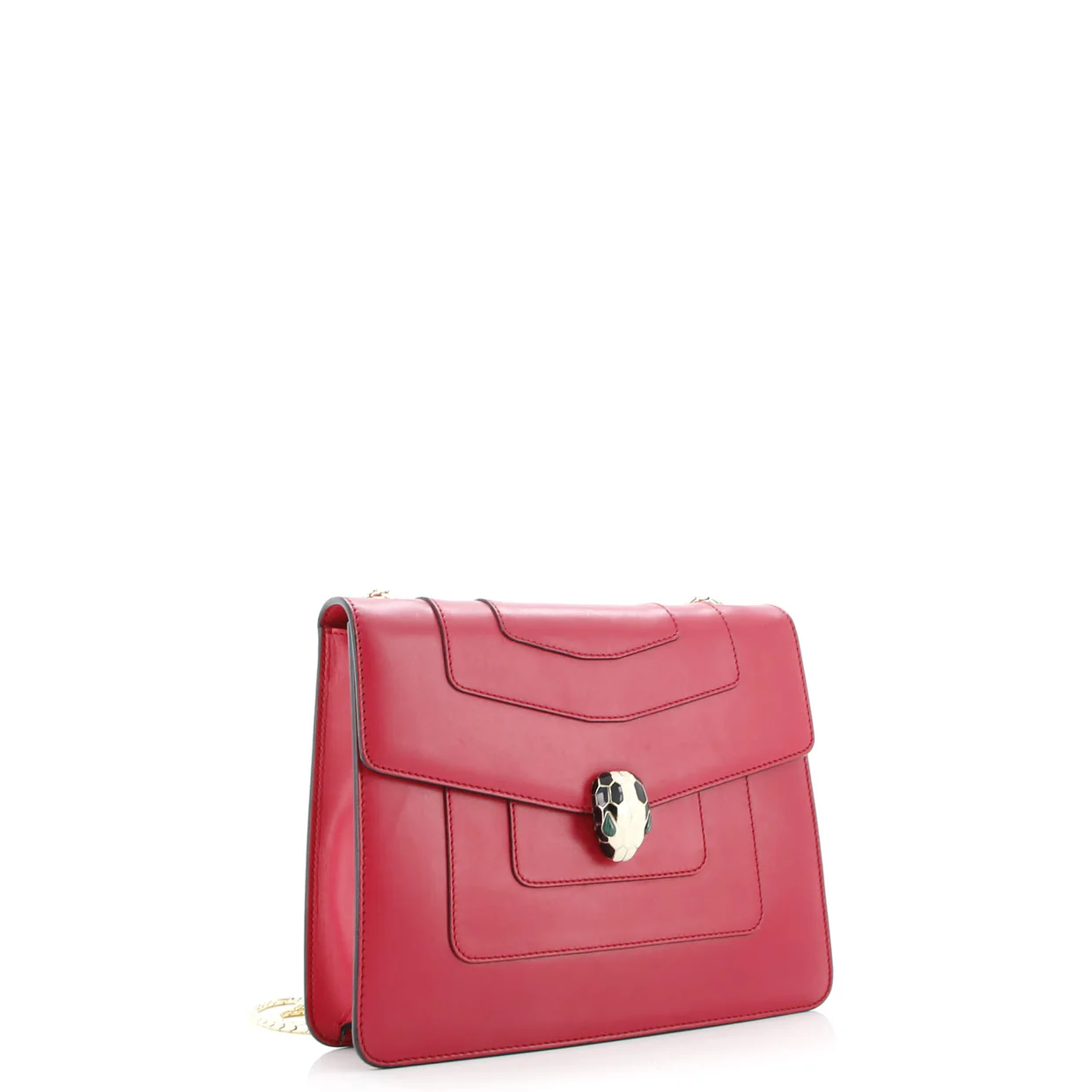 Serpenti Forever Square Shoulder Bag Leather Medium - Deep Luxury