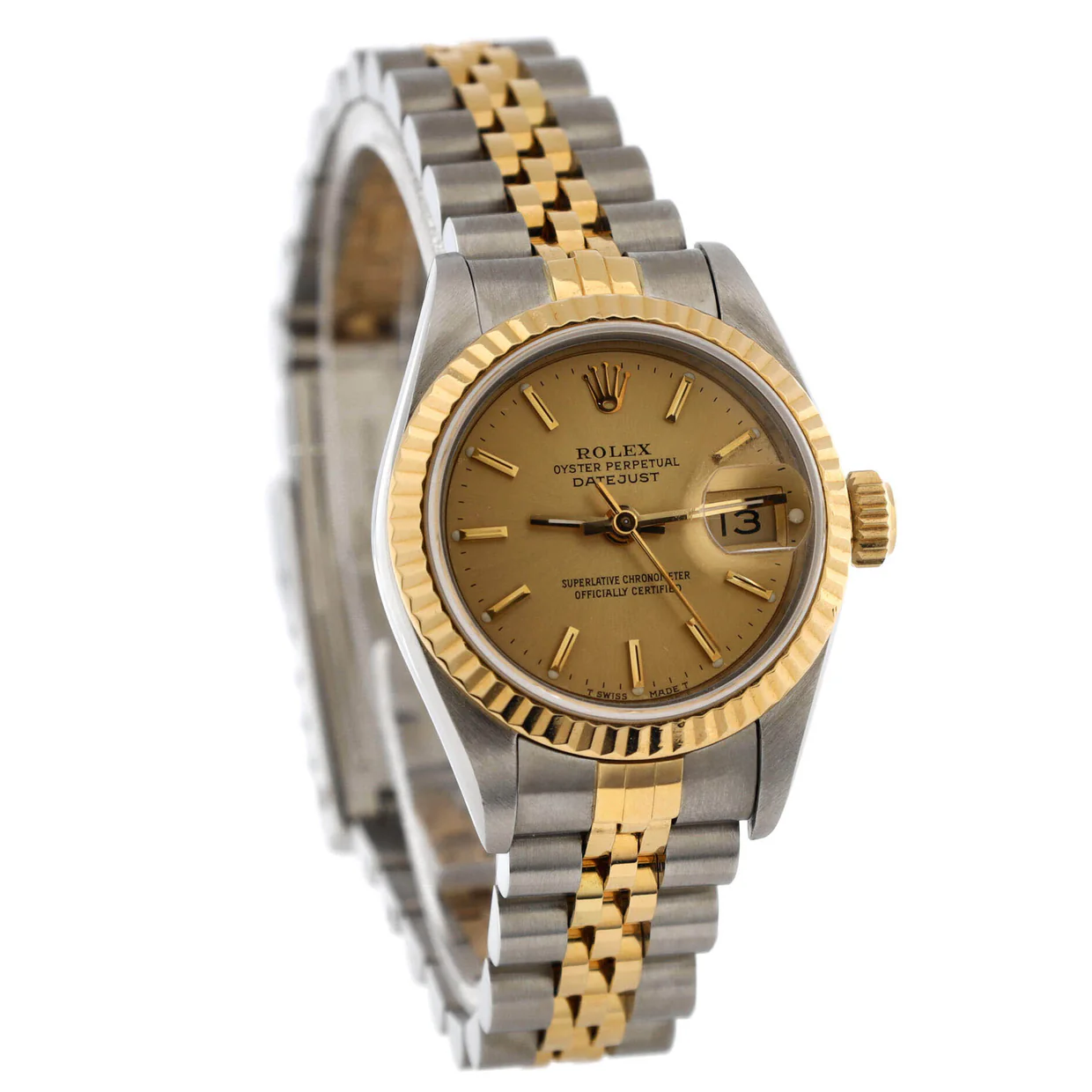 Oyster Perpetual Datejust Automatic Watch Stainless Steel and Yellow Gold 26 - Deep Luxury