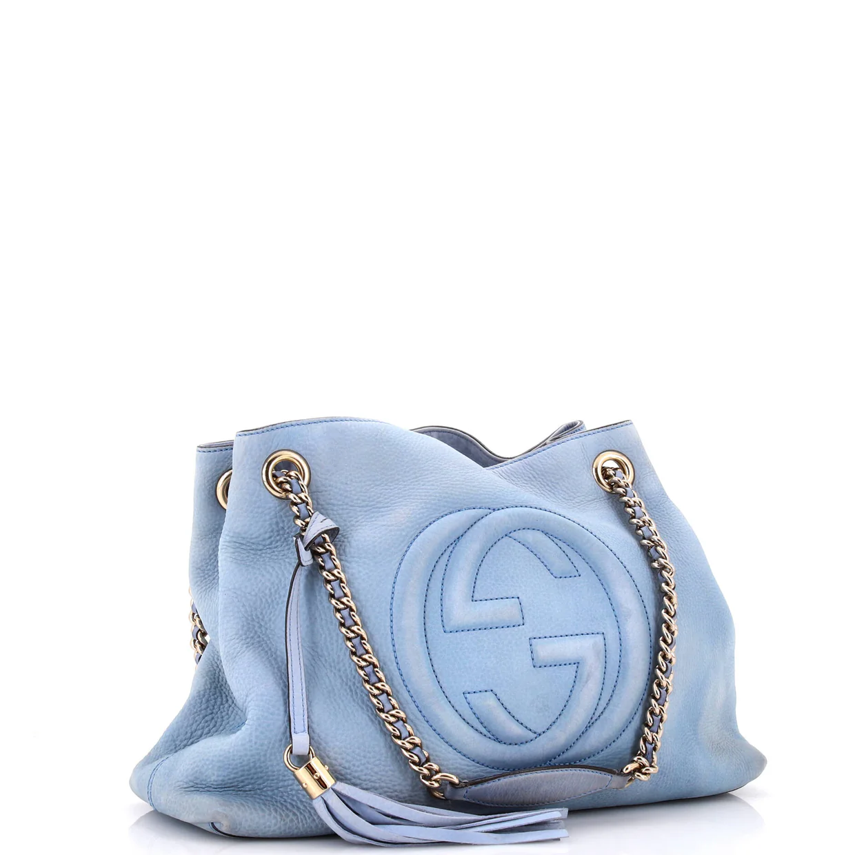 Soho Chain Strap Shoulder Bag Nubuck Medium - Deep Luxury