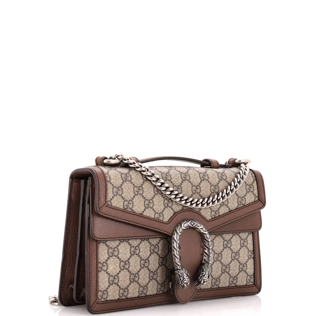 Dionysus Top Handle Chain Bag GG Coated Canvas Small - Deep Luxury