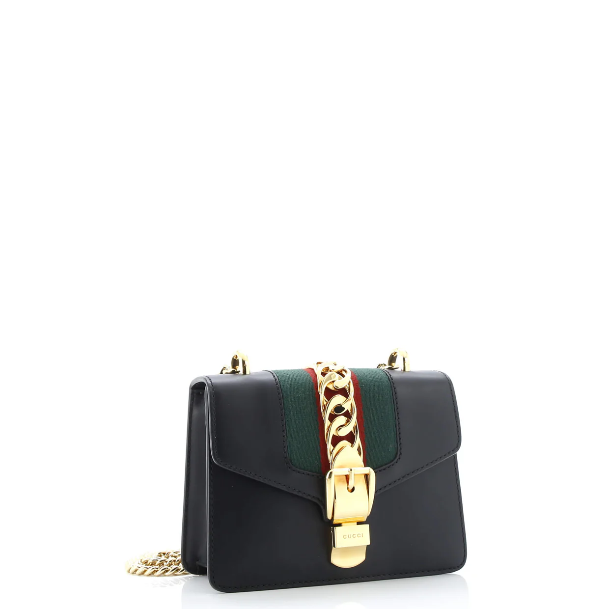 Sylvie Chain Shoulder Bag Leather Mini - Deep Luxury