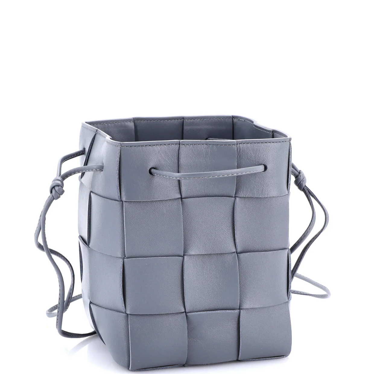 Cassette Bucket Bag Maxi Intrecciato Leather Small - Deep Luxury