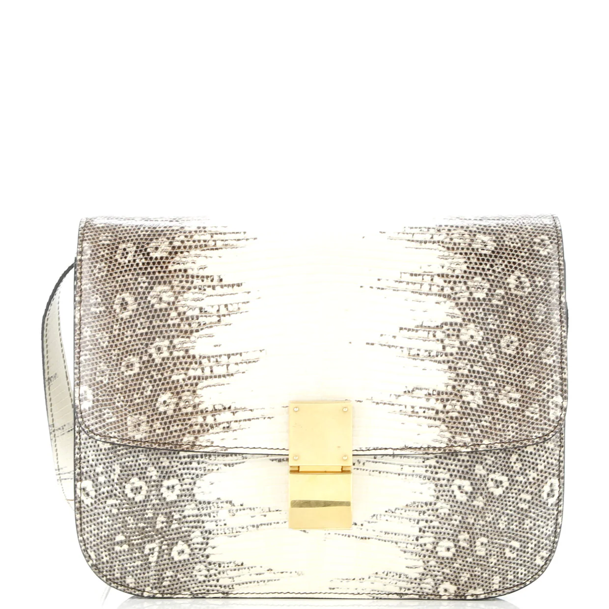 Classic Box Bag Lizard Medium - Deep Luxury