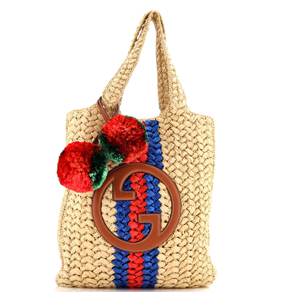 Blondie NM Open Tote Raffia Small - Deep Luxury