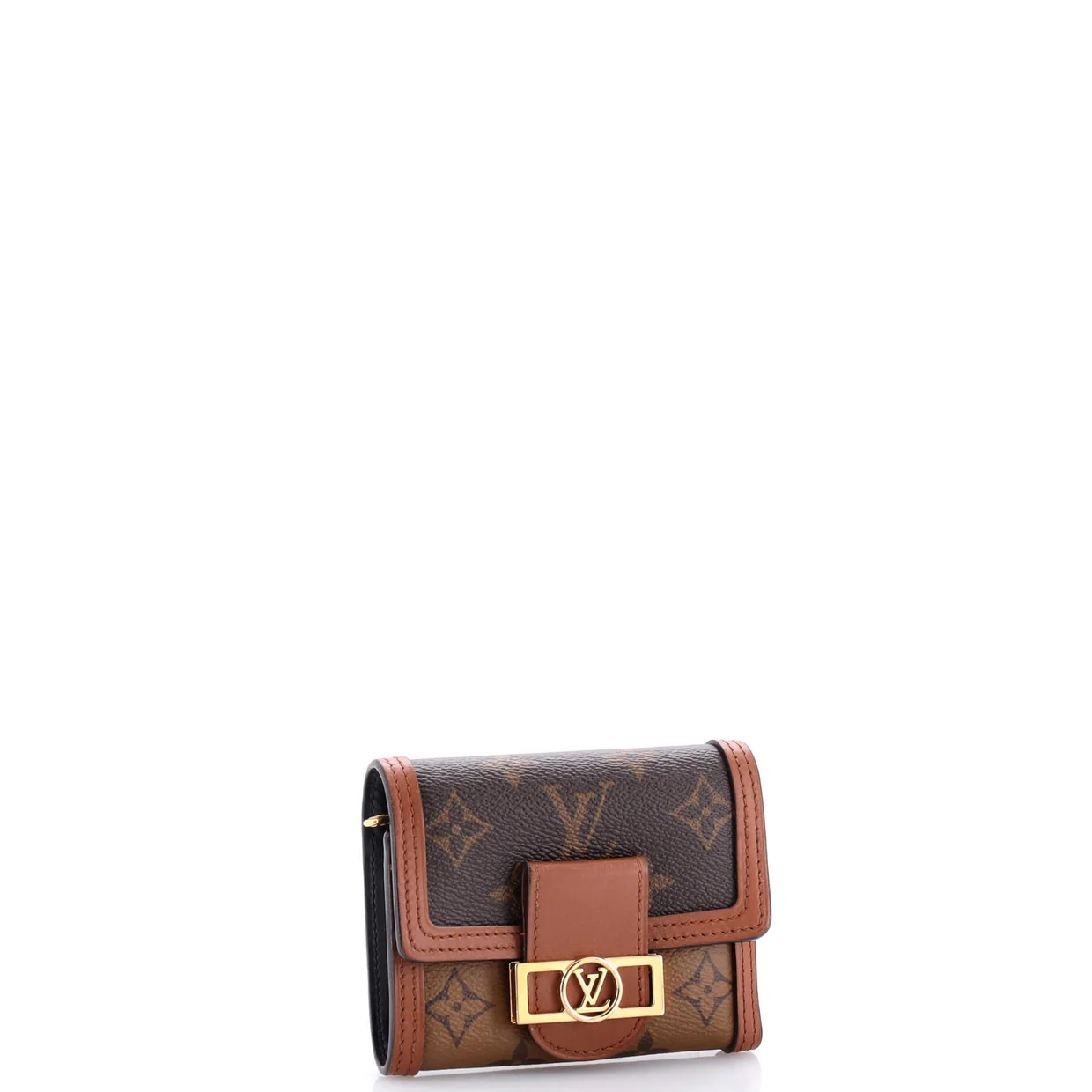 Dauphine Wallet Reverse Monogram Canvas Compact - Deep Luxury