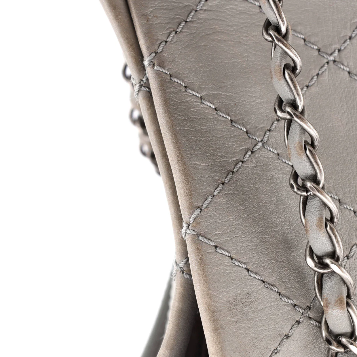 CC Pocket Shoulder Bag Quilted Calfskin Large - Deep Luxury