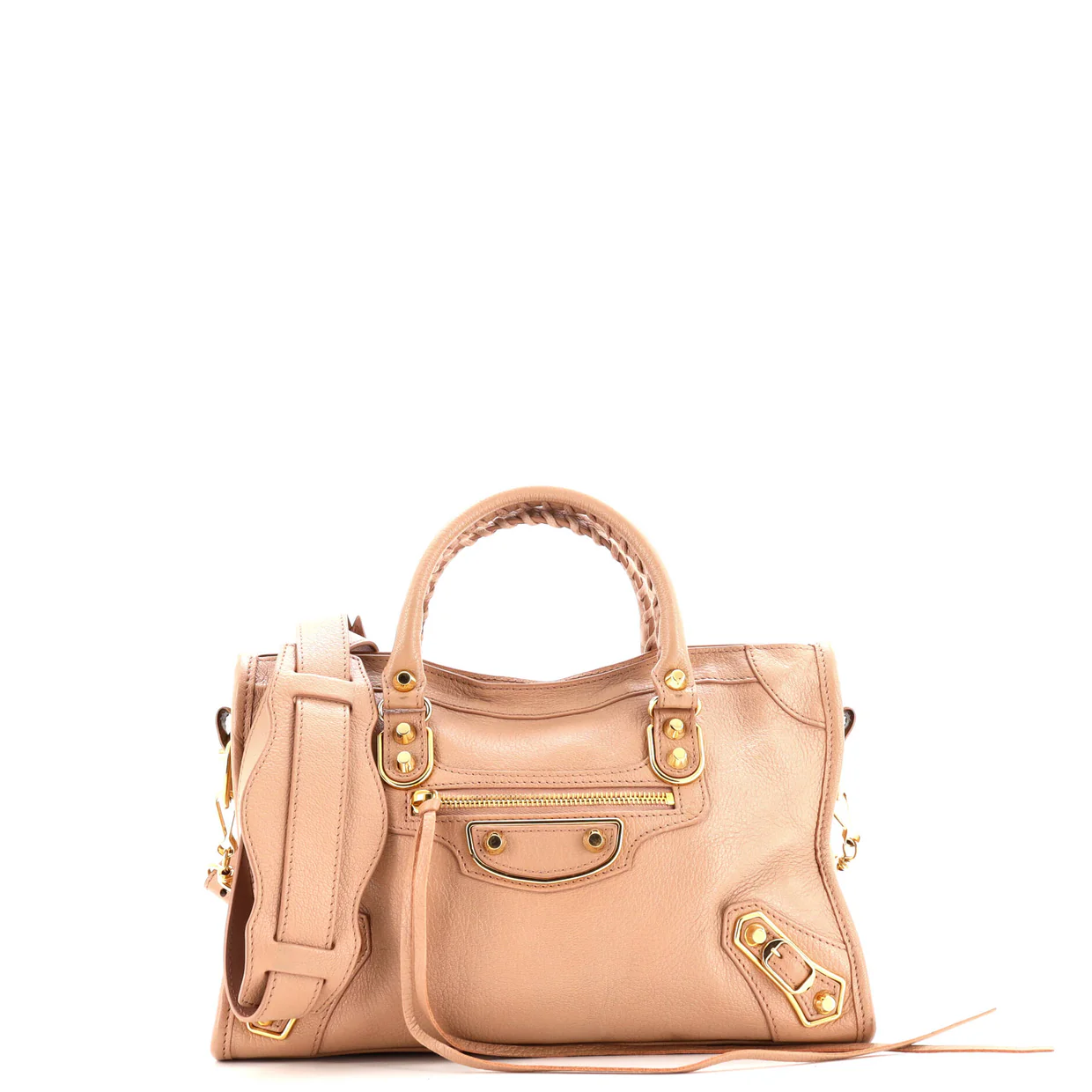 City Classic Metallic Edge Bag Leather Small - Deep Luxury