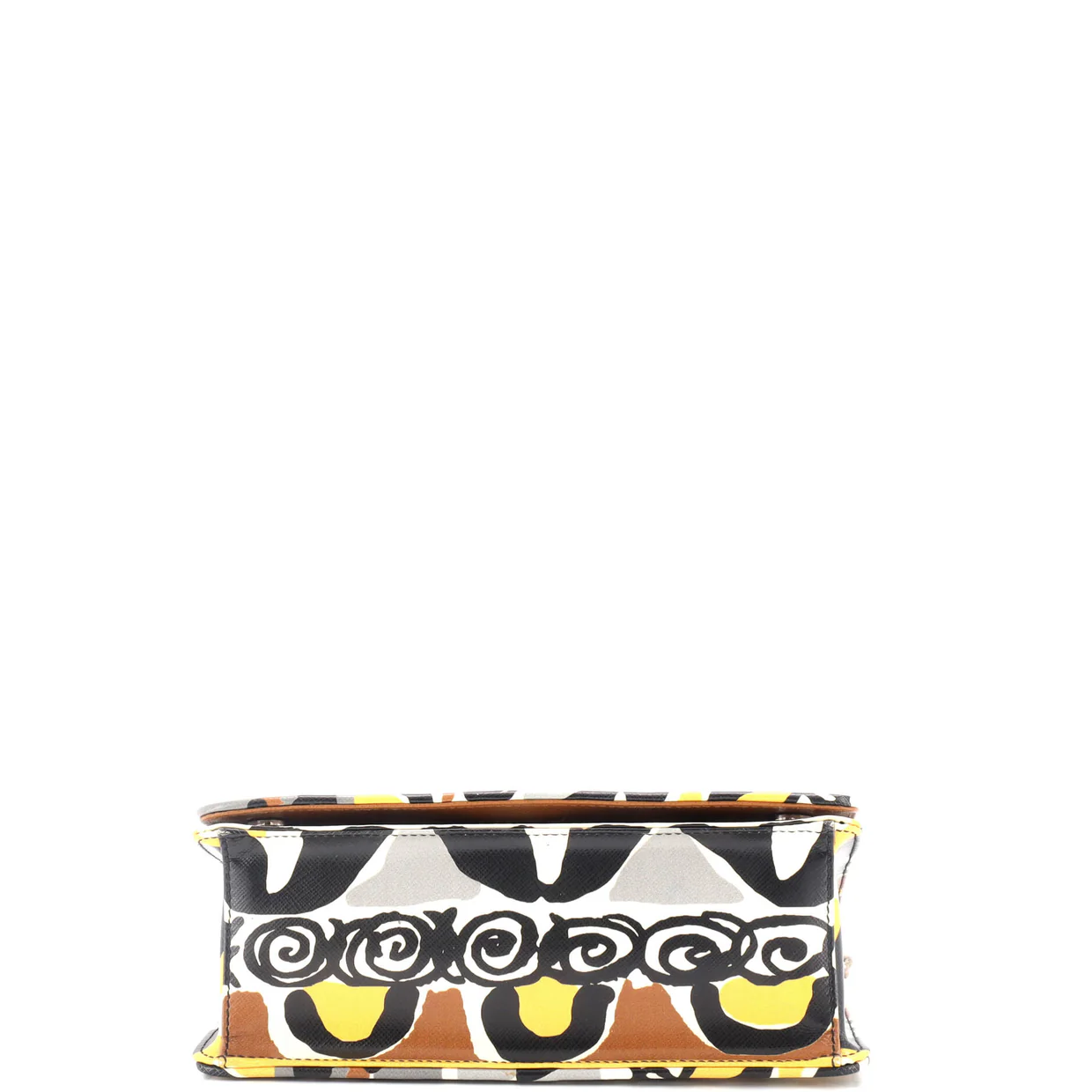 Chain Flap Bag Printed Saffiano Leather Medium - Deep Luxury