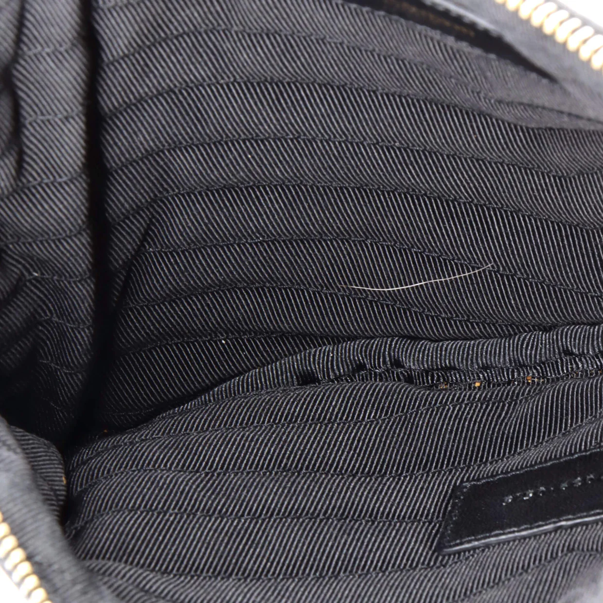 Classic Monogram Wristlet Pouch Matelasse Chevron Leather Small - Deep Luxury