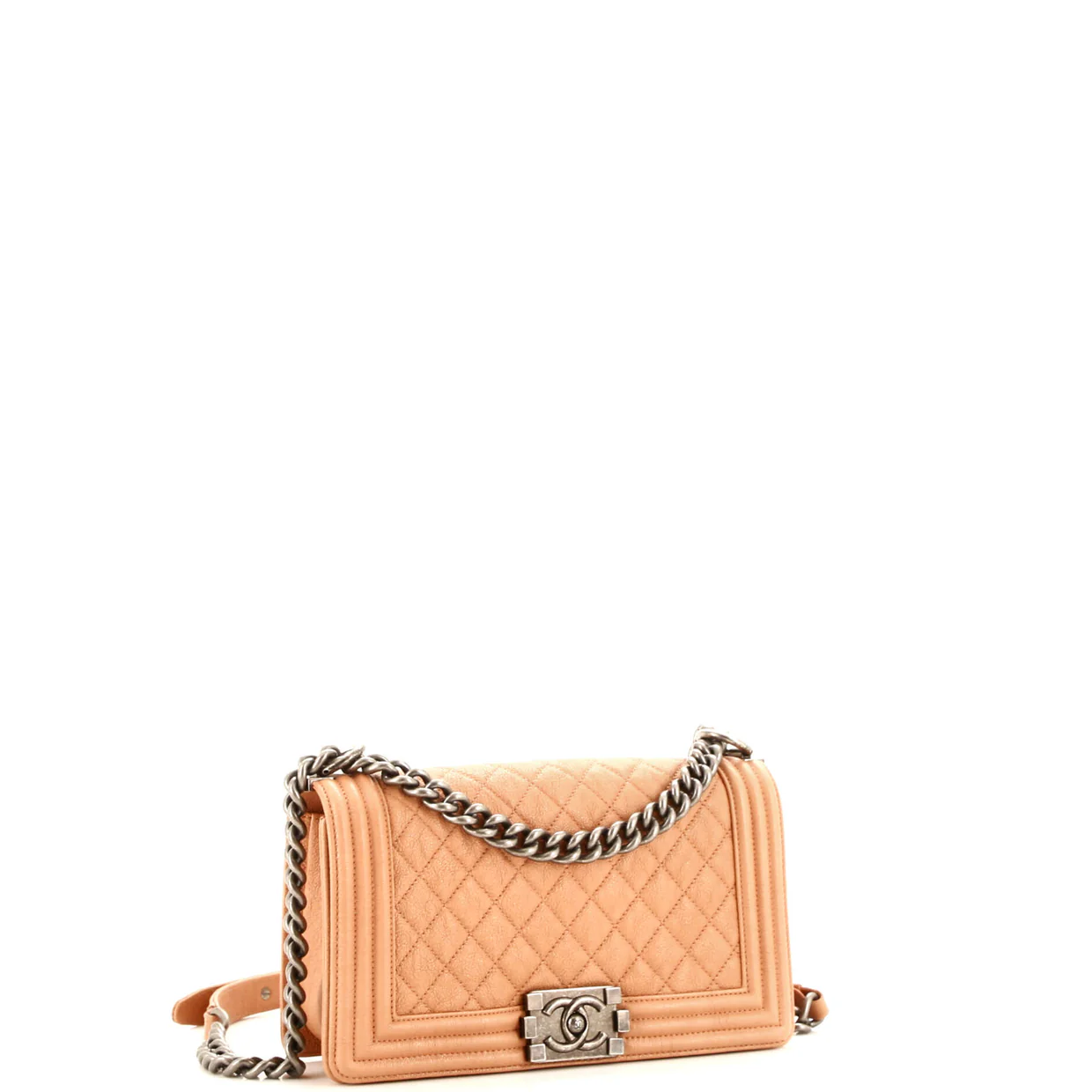 Boy Flap Bag Quilted Caviar Old Medium - Deep Luxury