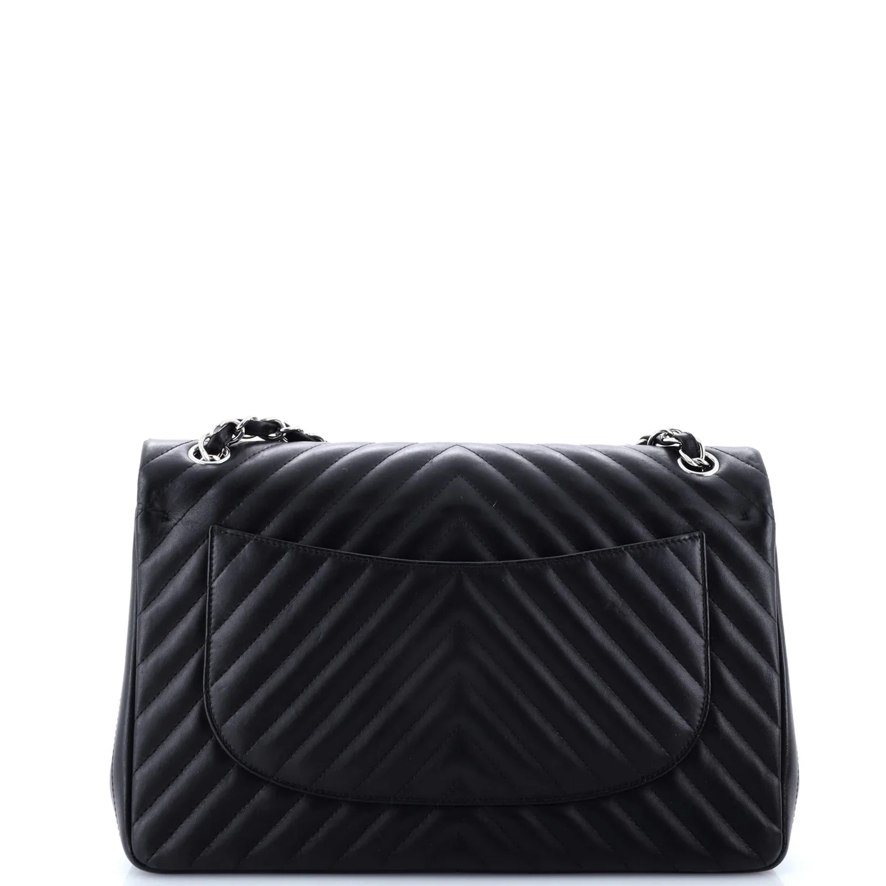 Classic Double Flap Bag Chevron Lambskin Jumbo - Deep Luxury