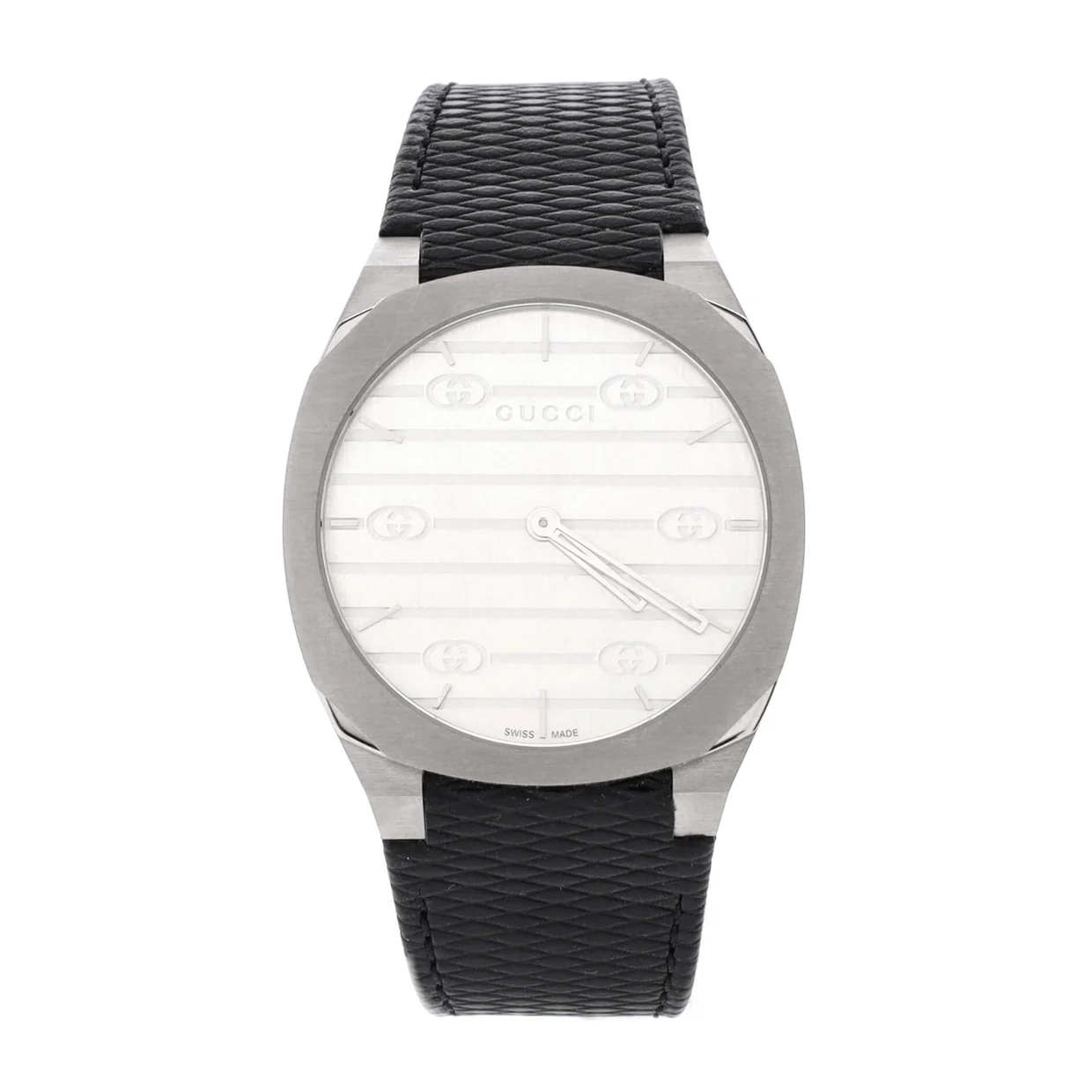 25H Quartz Watch Stainless Steel and Leather 38 - Deep Luxury