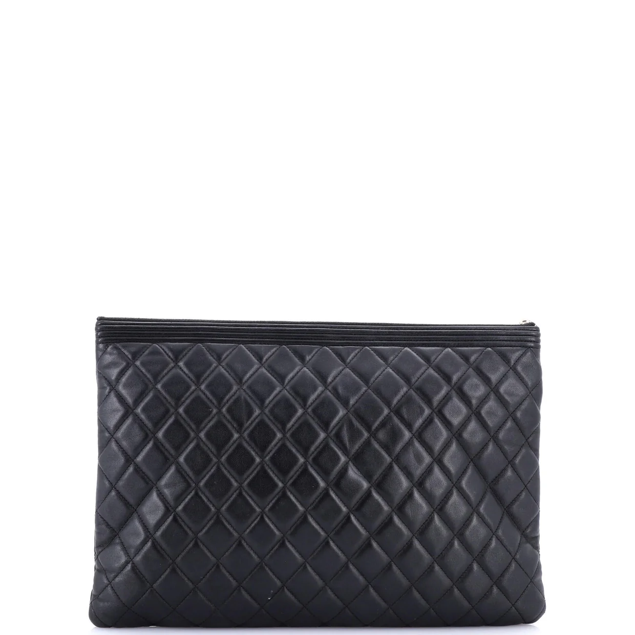 Boy O Case Clutch Quilted Lambskin Large - Deep Luxury
