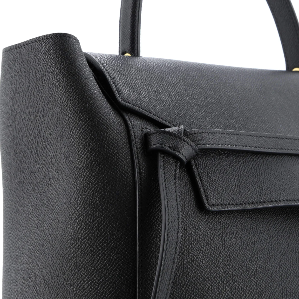 Belt Bag Textured Leather Mini - Deep Luxury