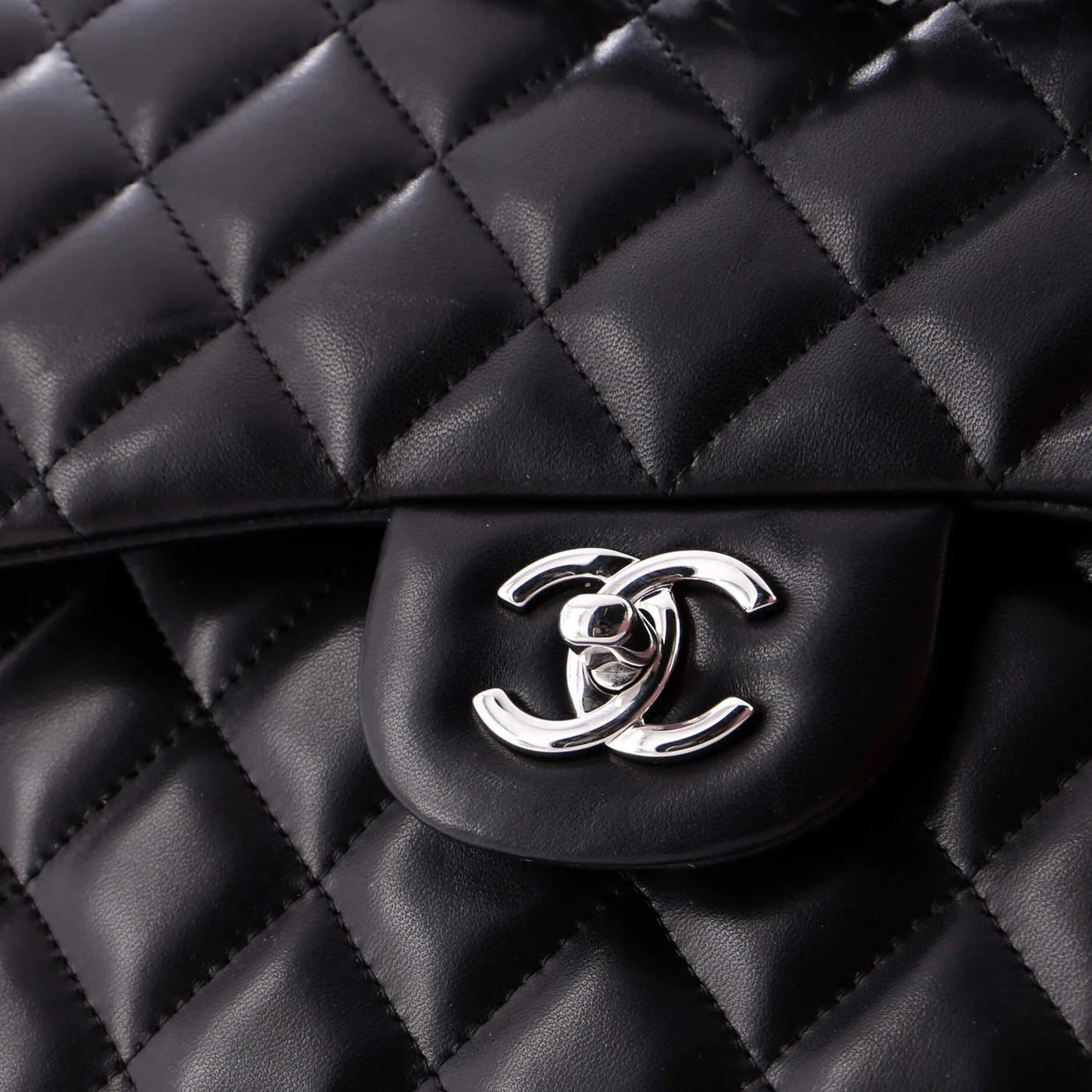Classic Double Flap Bag Quilted Lambskin Jumbo - Deep Luxury