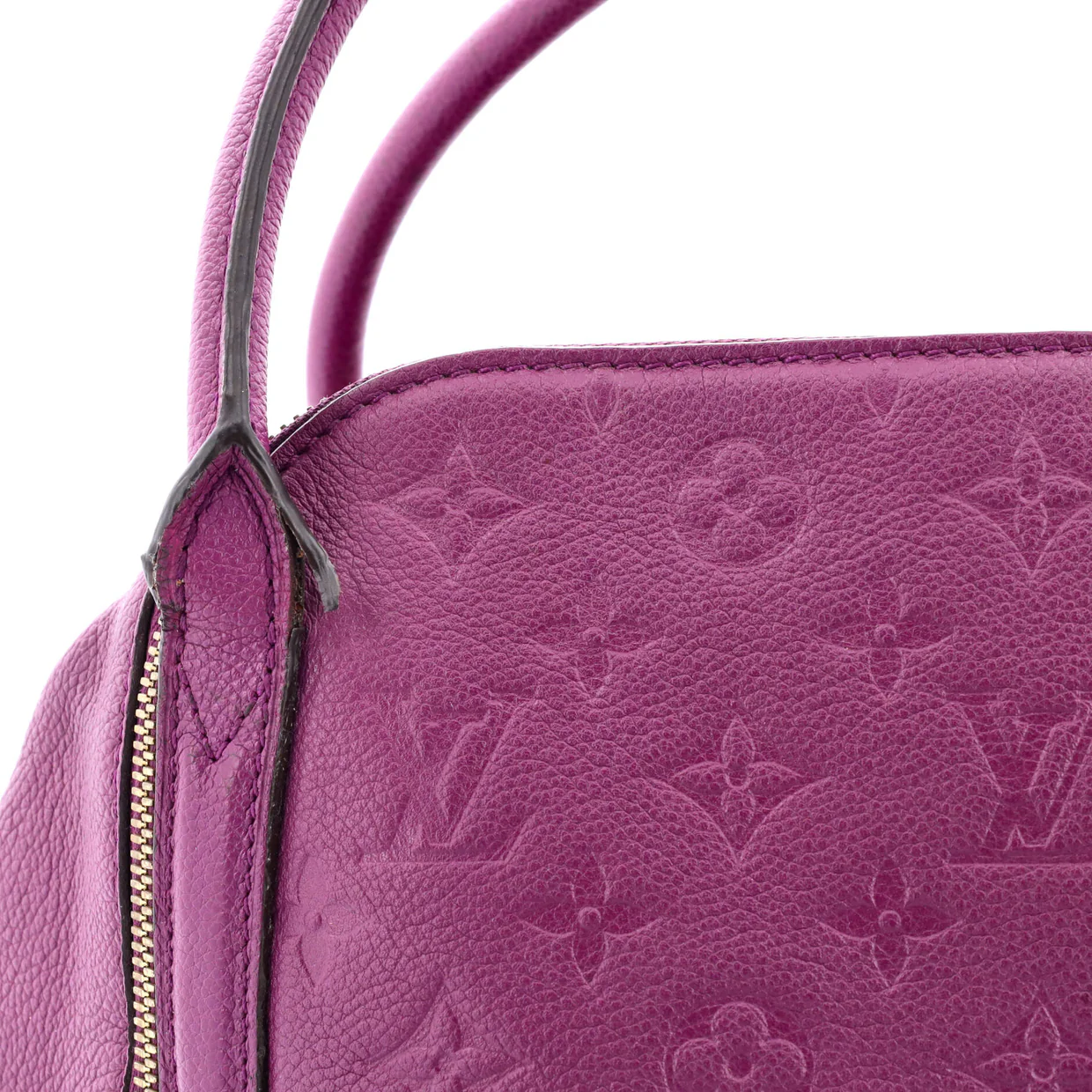 Marais Handbag Monogram Empreinte Leather MM - Deep Luxury