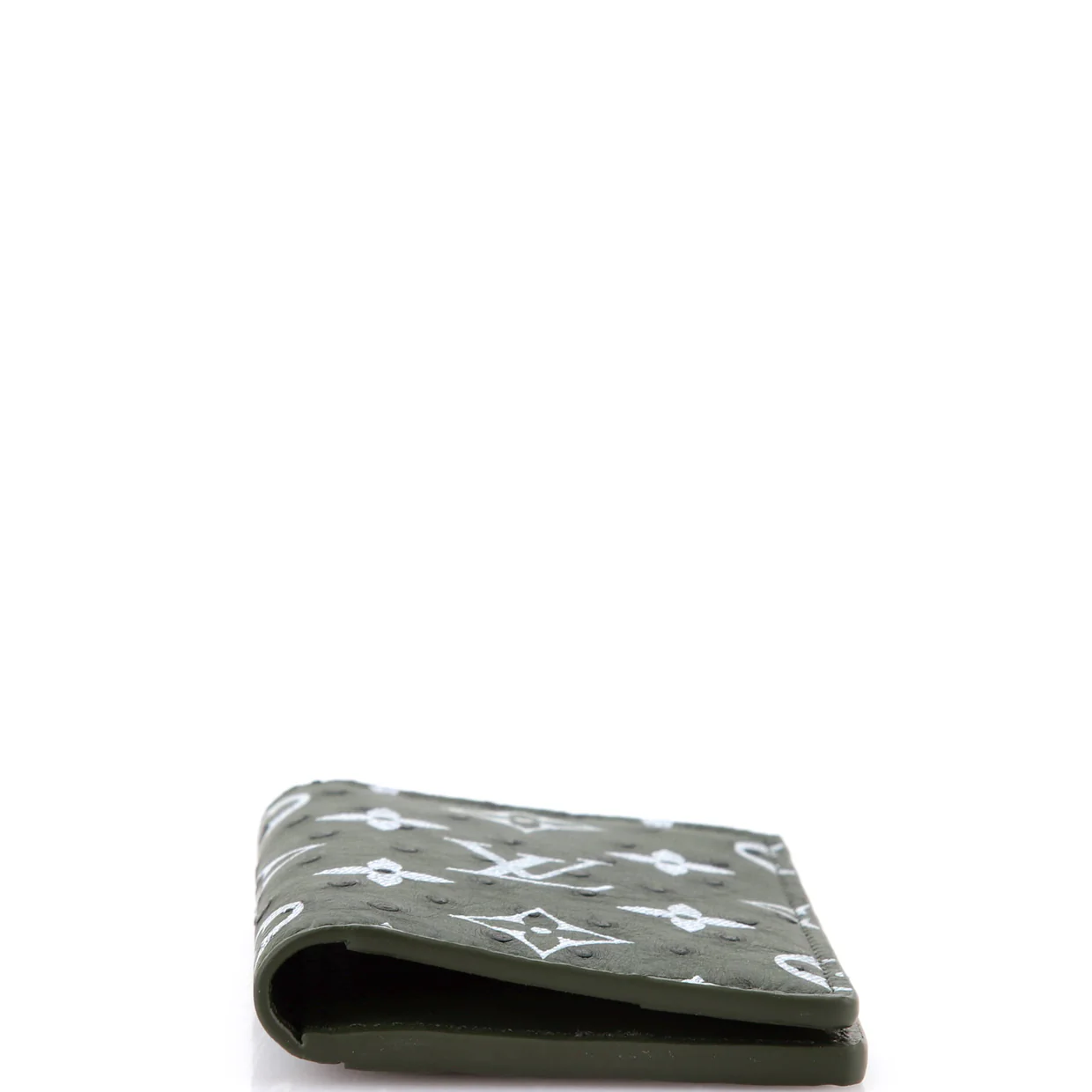 Pocket Organizer Monogram Ostrich - Deep Luxury