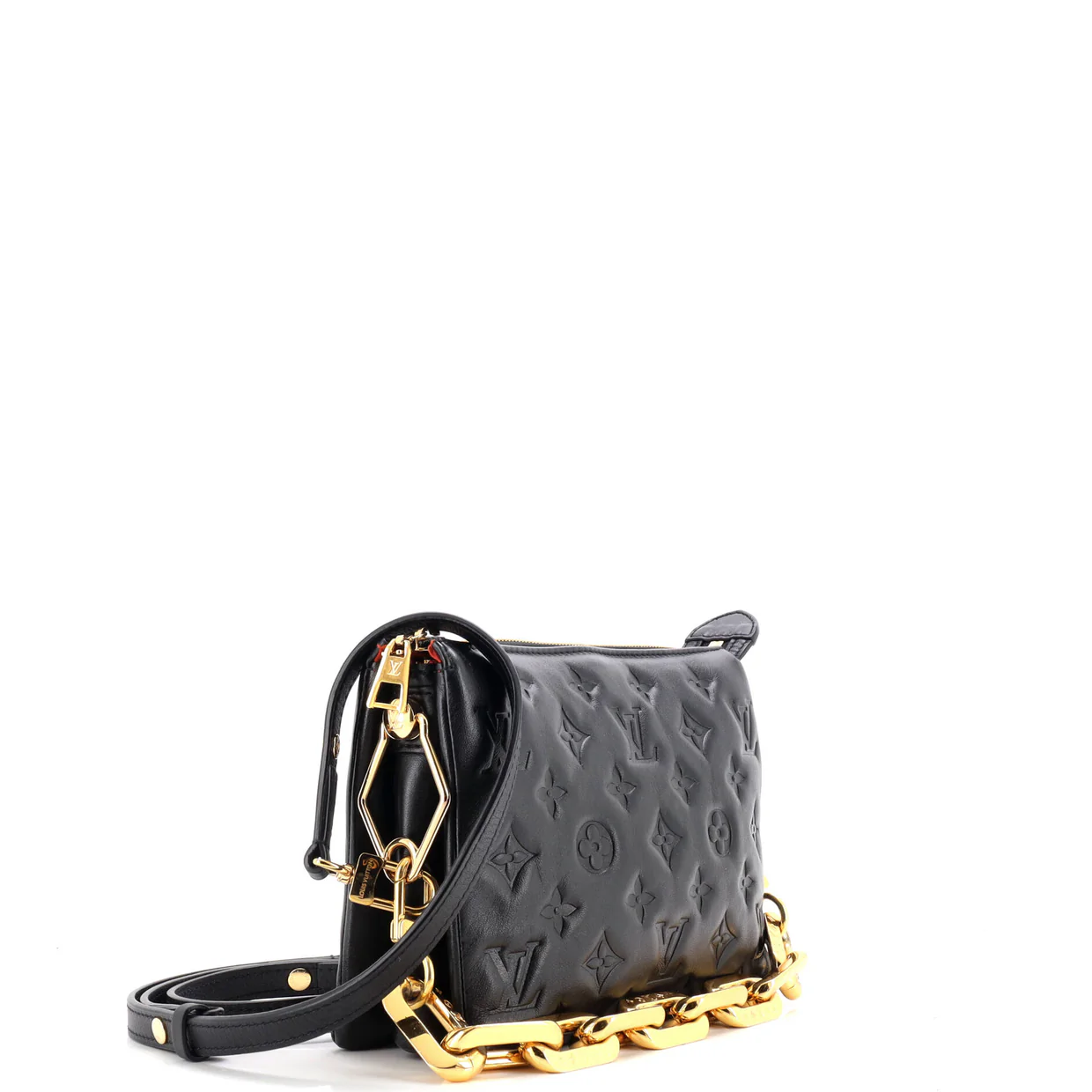 Coussin Bag Monogram Embossed Lambskin BB - Deep Luxury