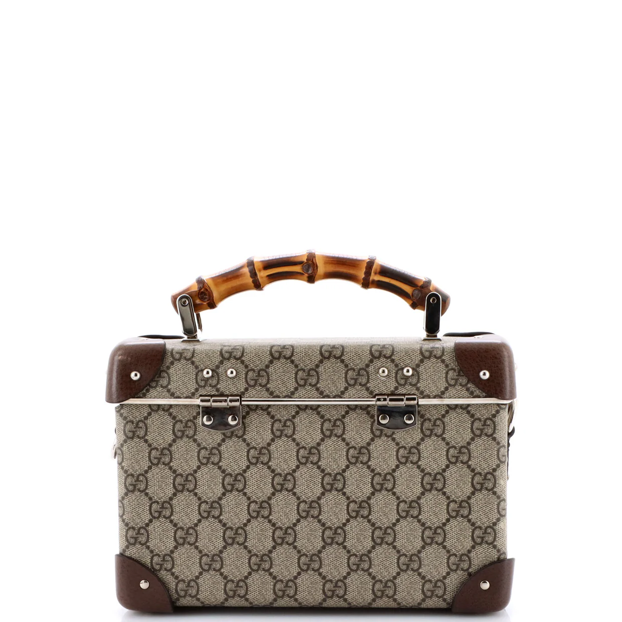 Bamboo Globe-Trotter Vanity Case GG Coated Canvas - Deep Luxury