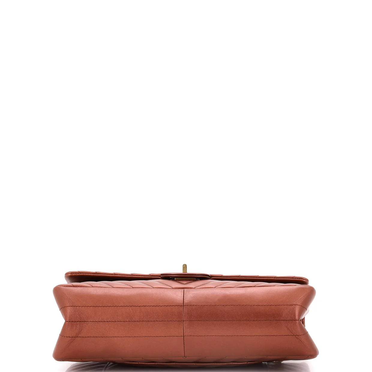 Reissue 2.55 Flap Bag Chevron Metallic Aged Calfskin 226 - Deep Luxury