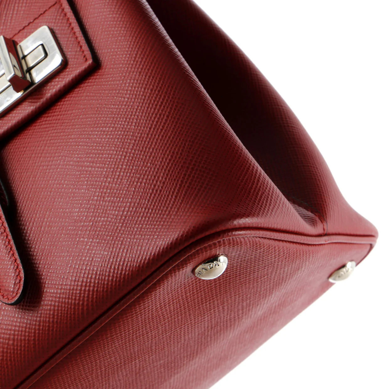 Dual Flap Double Turn Lock Satchel City Calfskin Medium - Deep Luxury