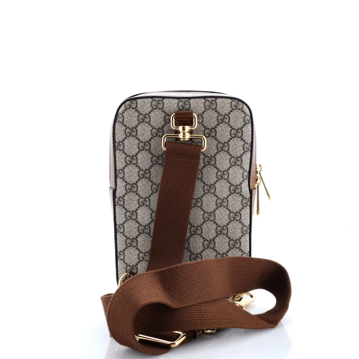 Interlocking G Patch Sling Bag GG Coated Canvas Small - Deep Luxury