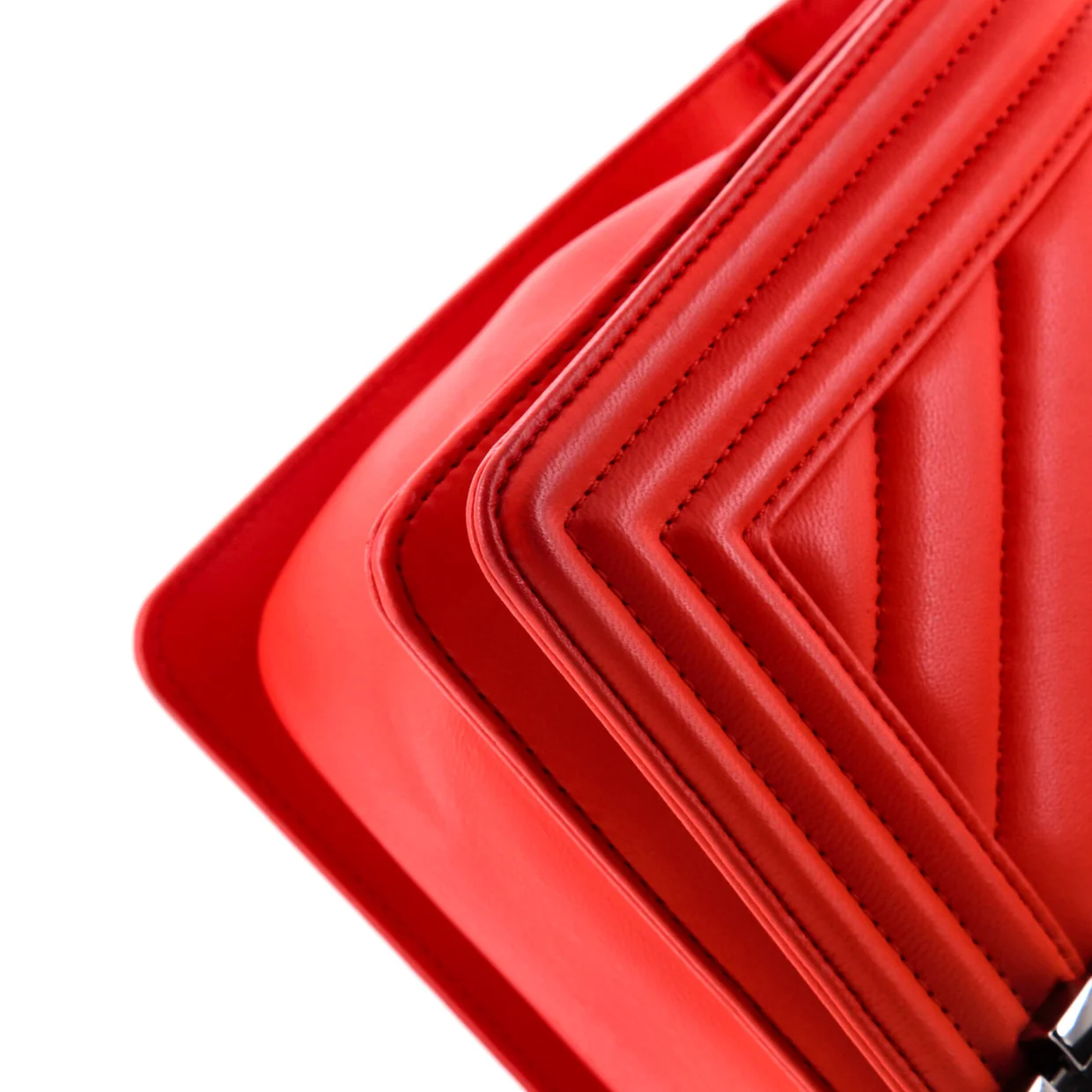 Boy Flap Bag Chevron Lambskin Old Medium - Deep Luxury