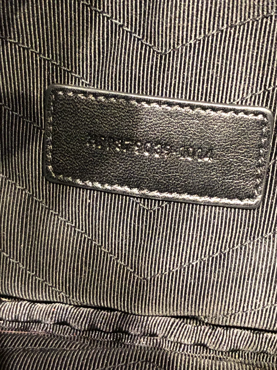 Classic Monogram Wristlet Pouch Matelasse Chevron Leather Small - Deep Luxury