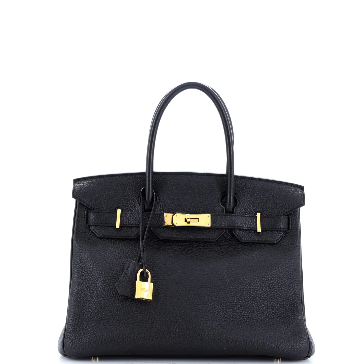 Birkin Handbag Noir Togo with Gold Hardware 30 - Deep Luxury